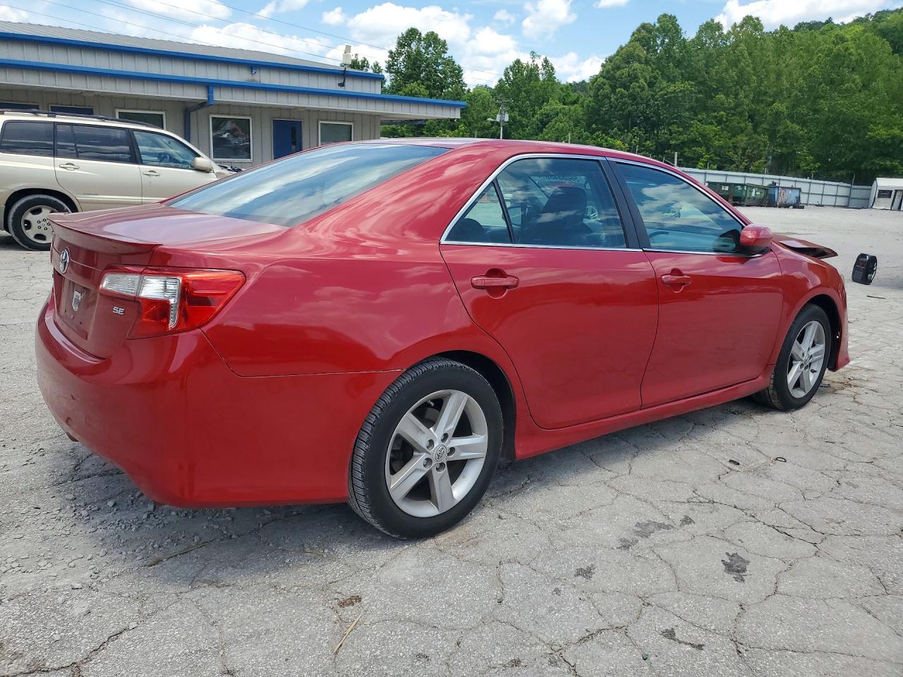 2014 Toyota Camry Se Red vin: 4T1BF1FK5EU747269