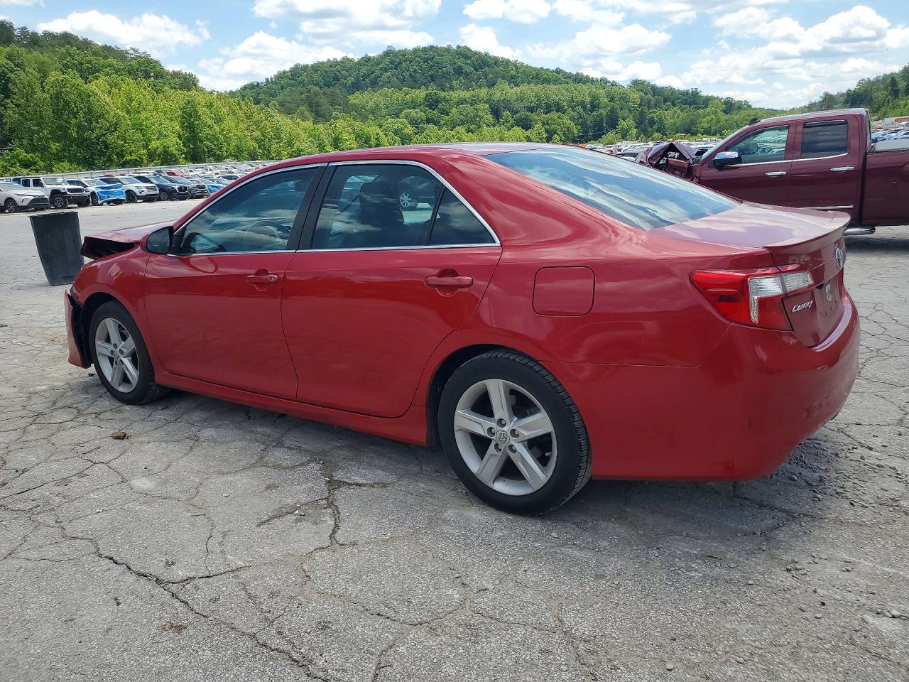 2014 Toyota Camry Se Red vin: 4T1BF1FK5EU747269