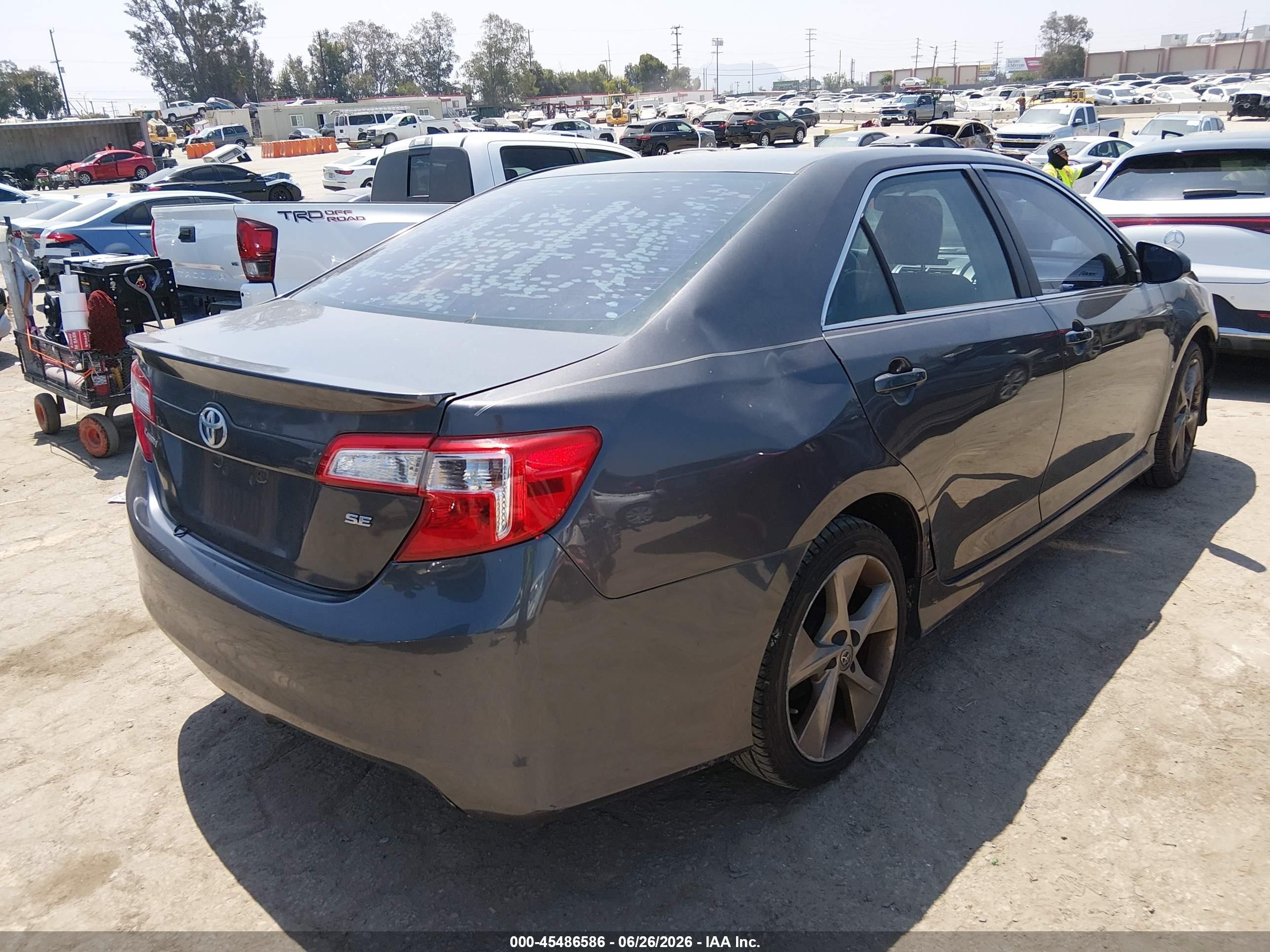 2014 Toyota Camry Se Sport Gray vin: 4T1BF1FK5EU753086
