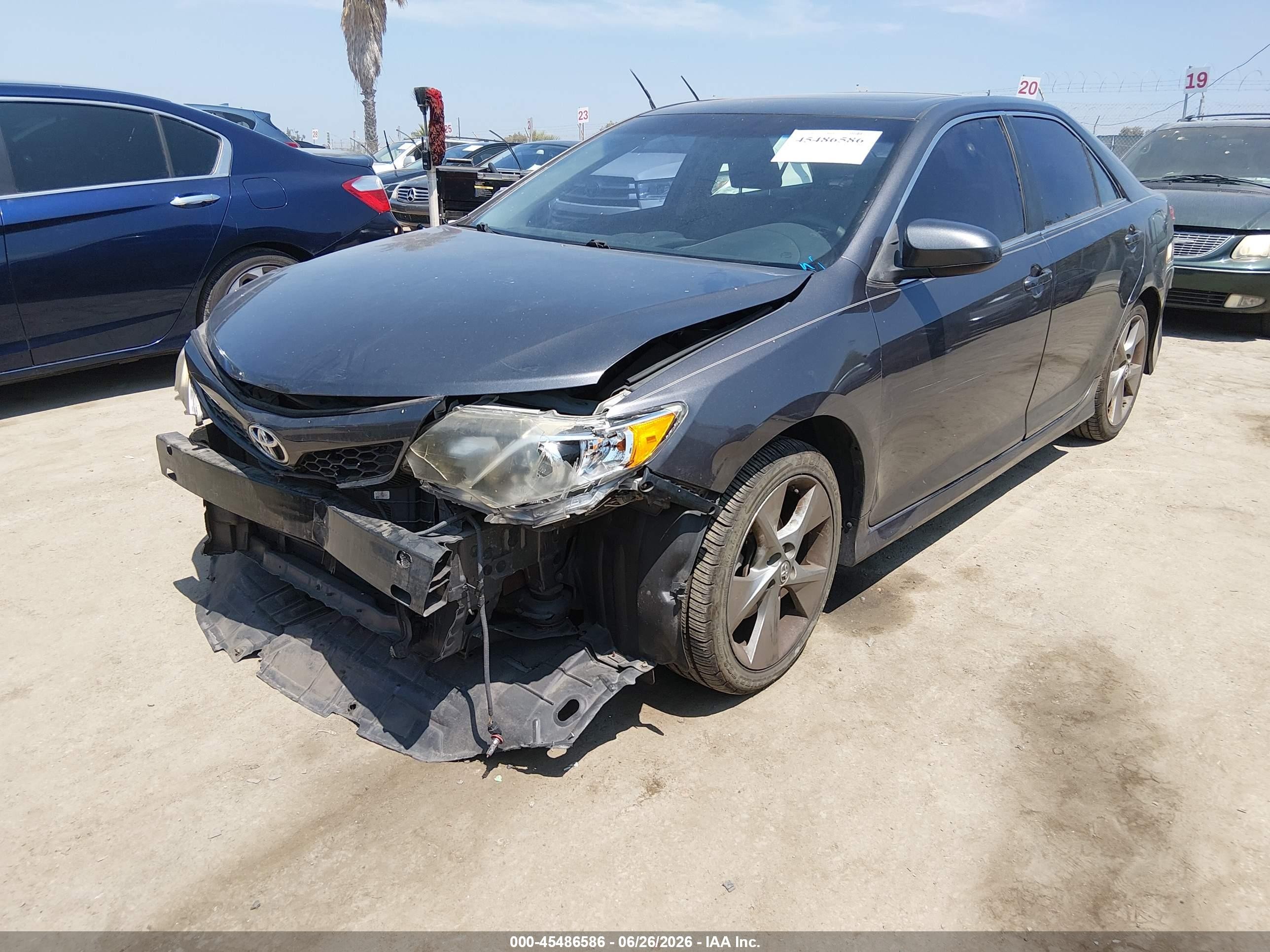 2014 Toyota Camry Se Sport Gray vin: 4T1BF1FK5EU753086