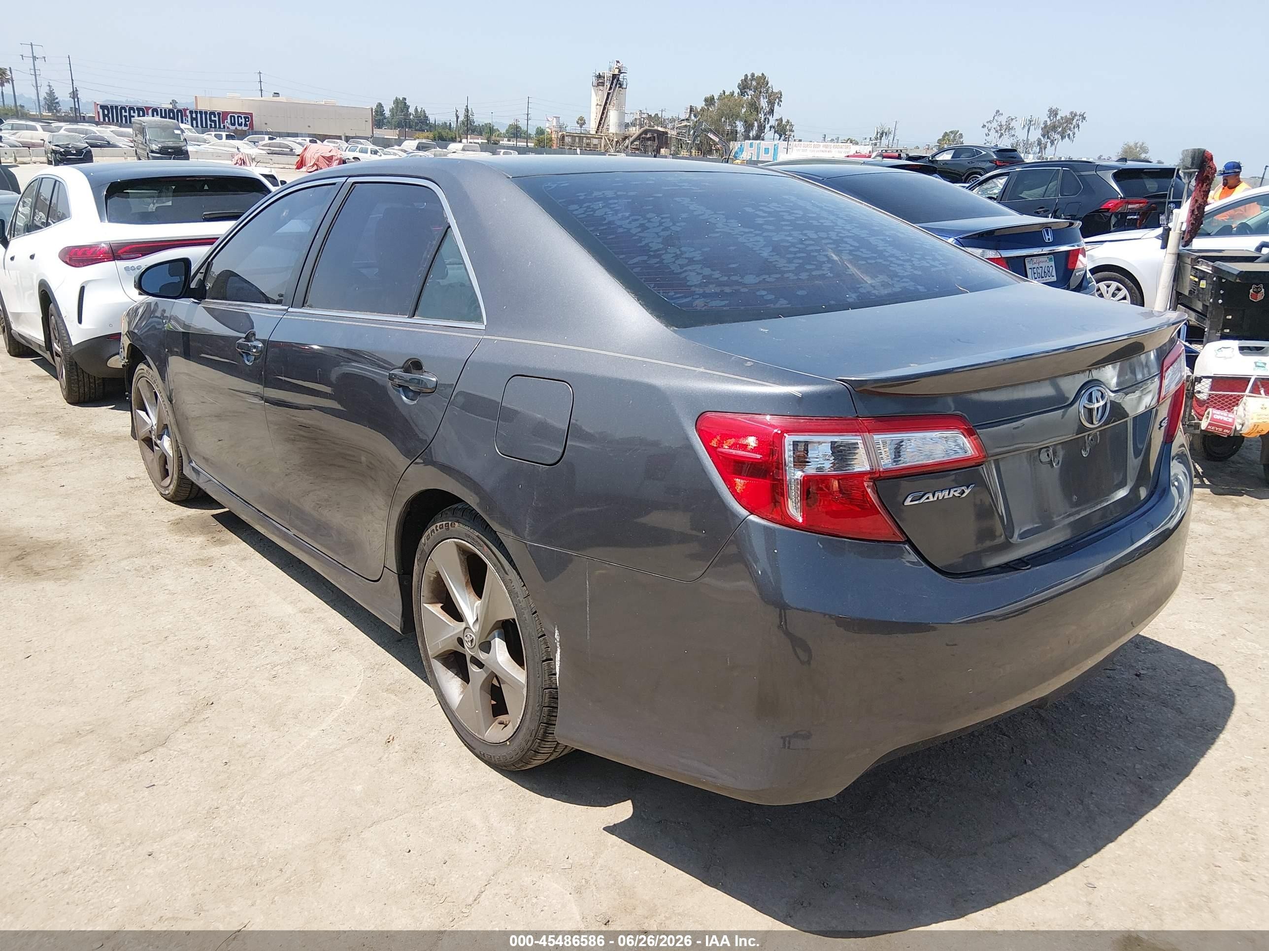 2014 Toyota Camry Se Sport Gray vin: 4T1BF1FK5EU753086