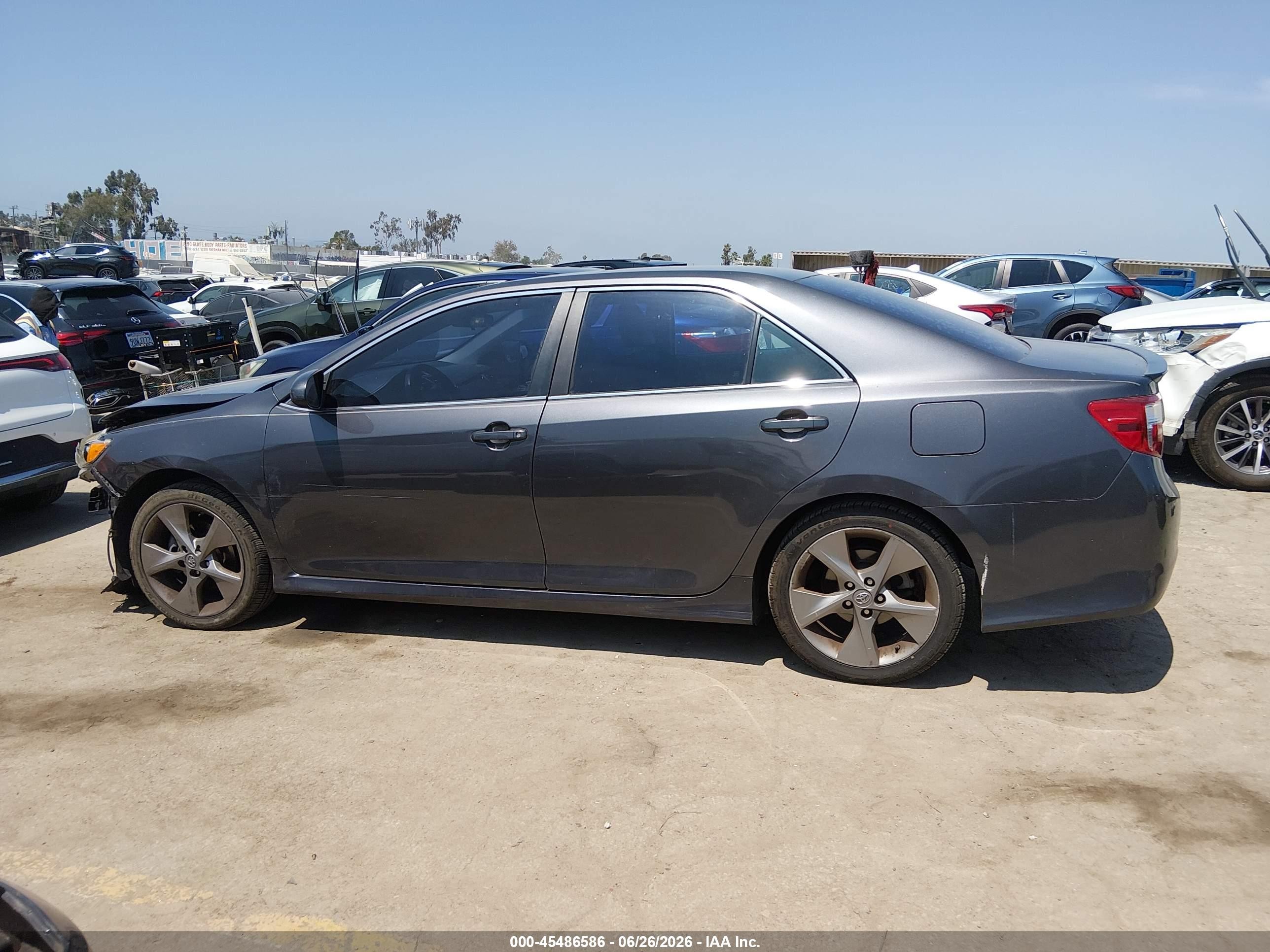 2014 Toyota Camry Se Sport Gray vin: 4T1BF1FK5EU753086
