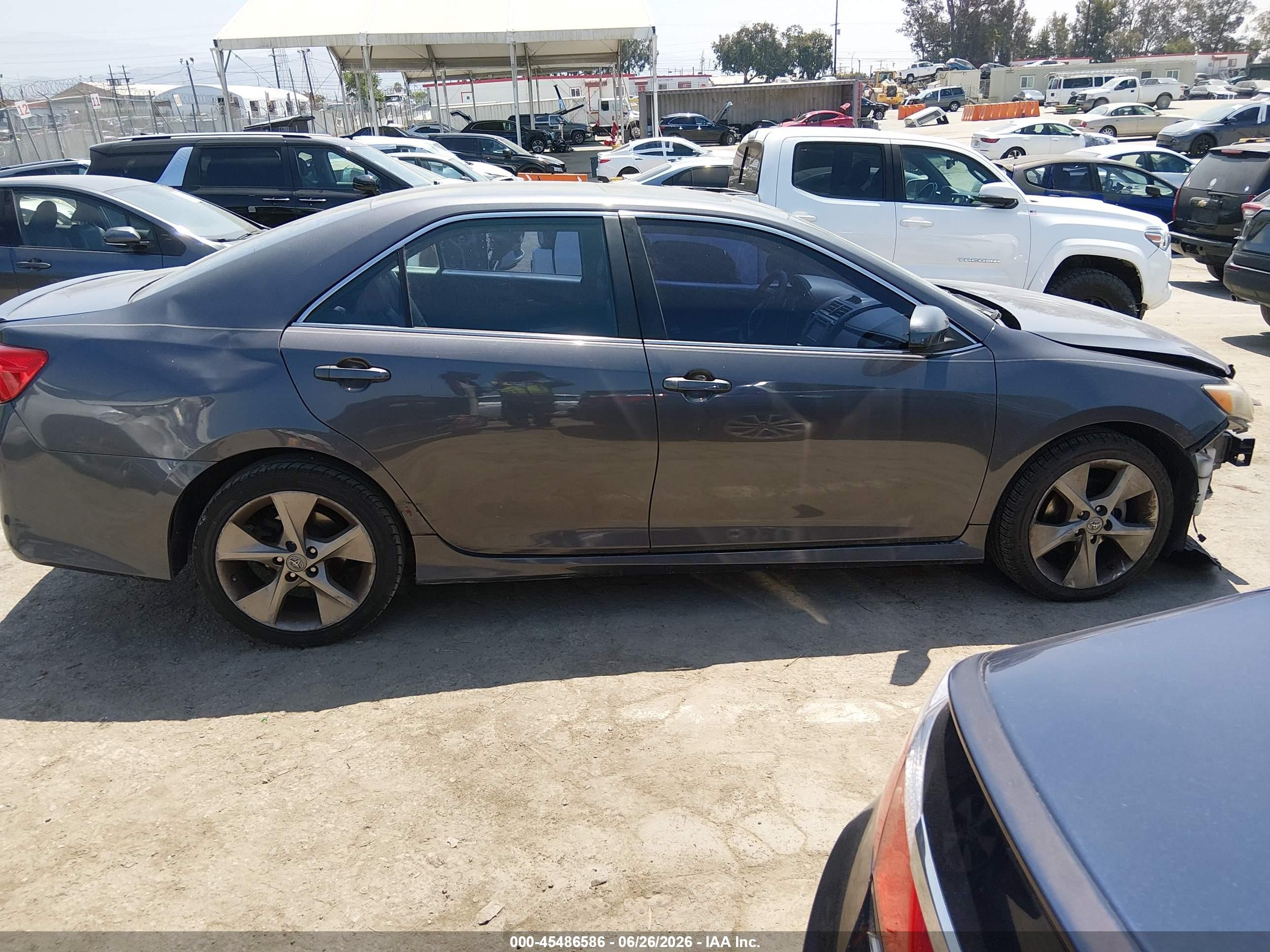 2014 Toyota Camry Se Sport Gray vin: 4T1BF1FK5EU753086