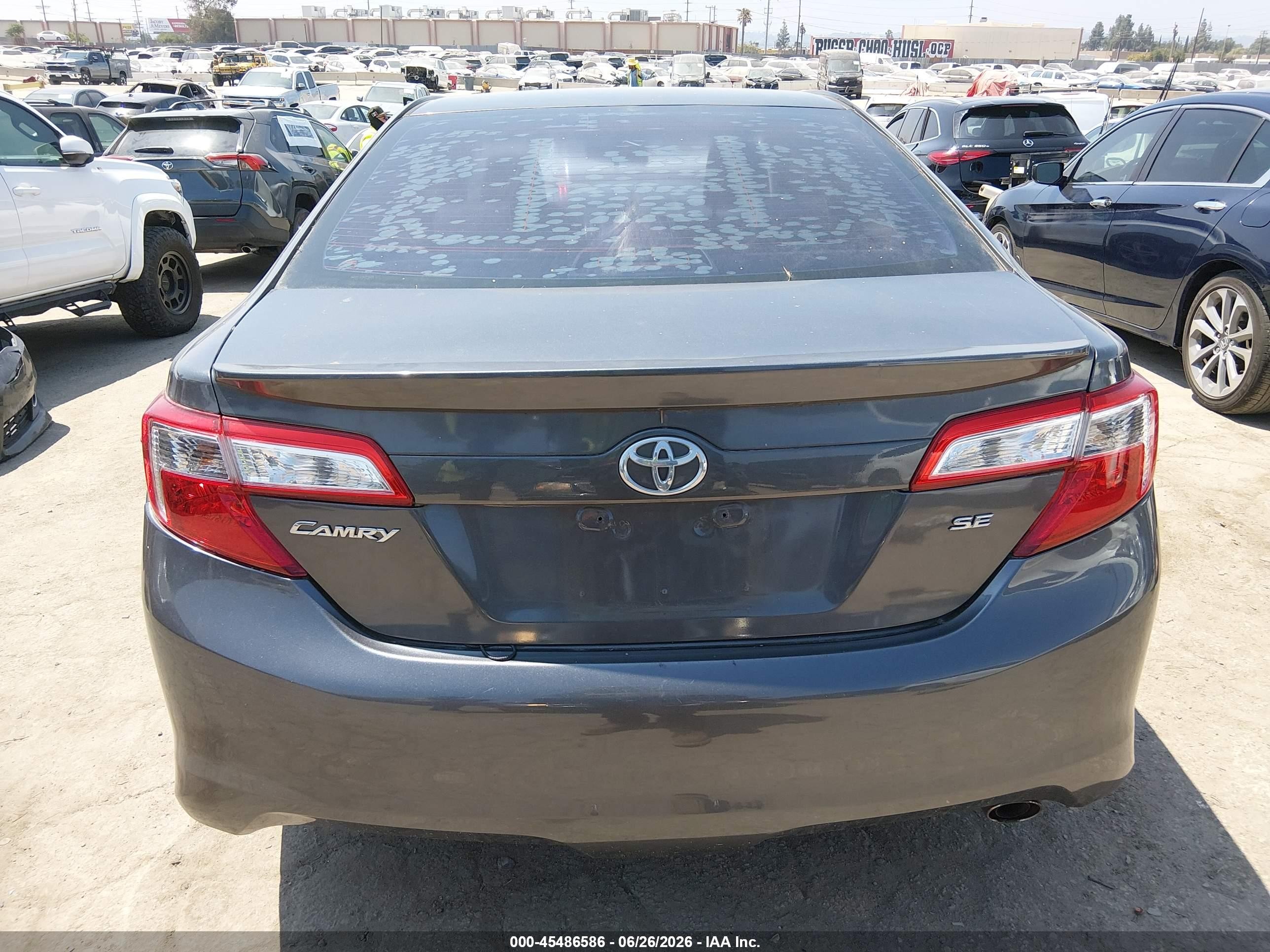2014 Toyota Camry Se Sport Gray vin: 4T1BF1FK5EU753086