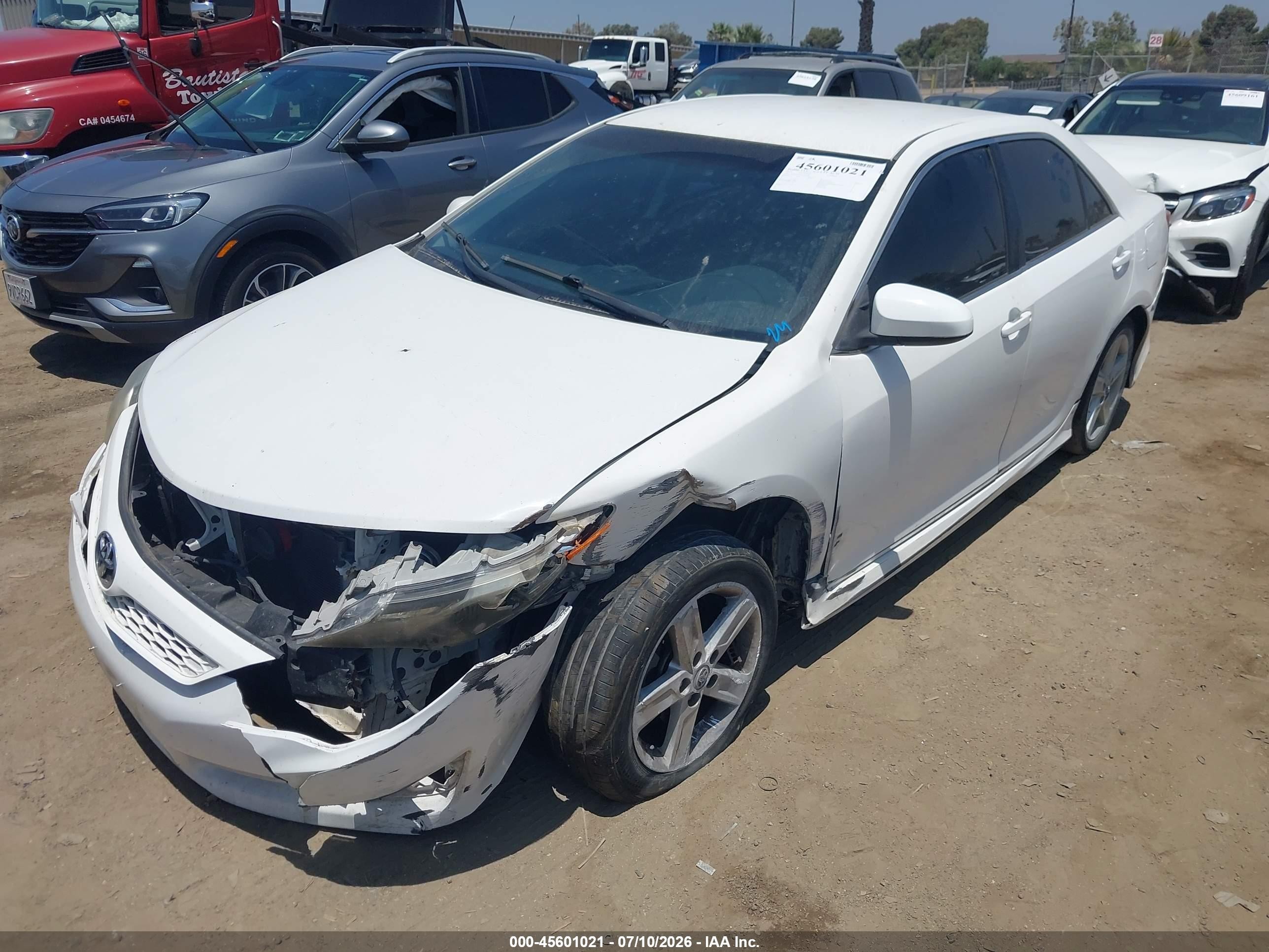 2014 Toyota Camry Se White vin: 4T1BF1FK5EU759258