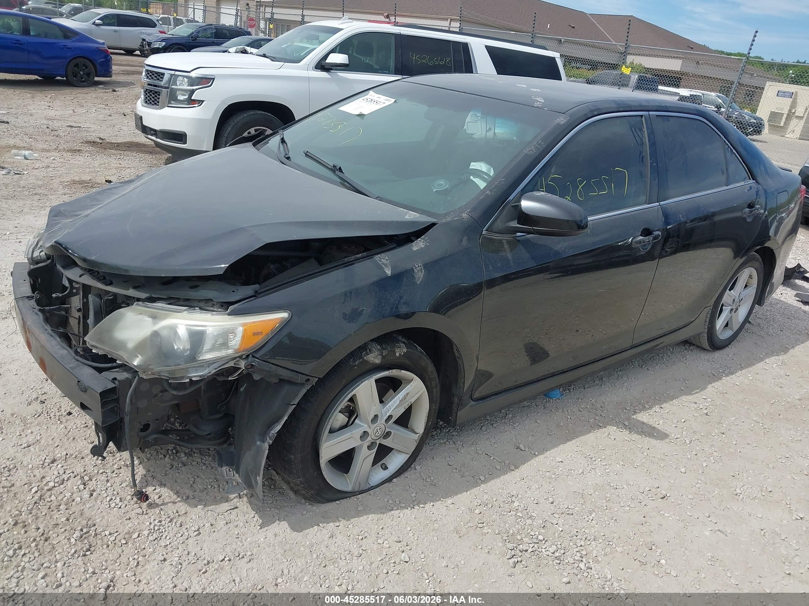 2014 Toyota Camry Se Black vin: 4T1BF1FK5EU771040