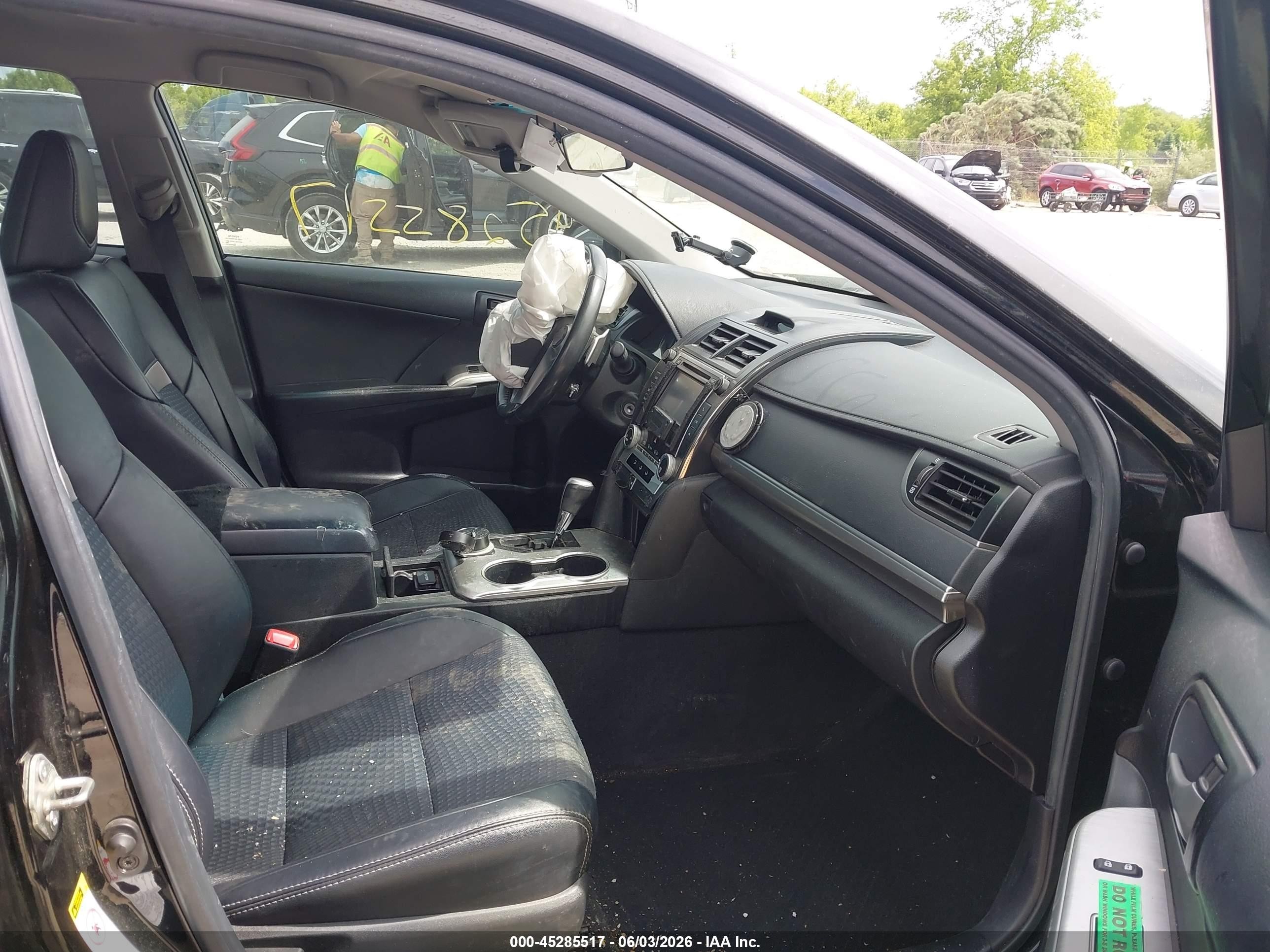 2014 Toyota Camry Se Black vin: 4T1BF1FK5EU771040