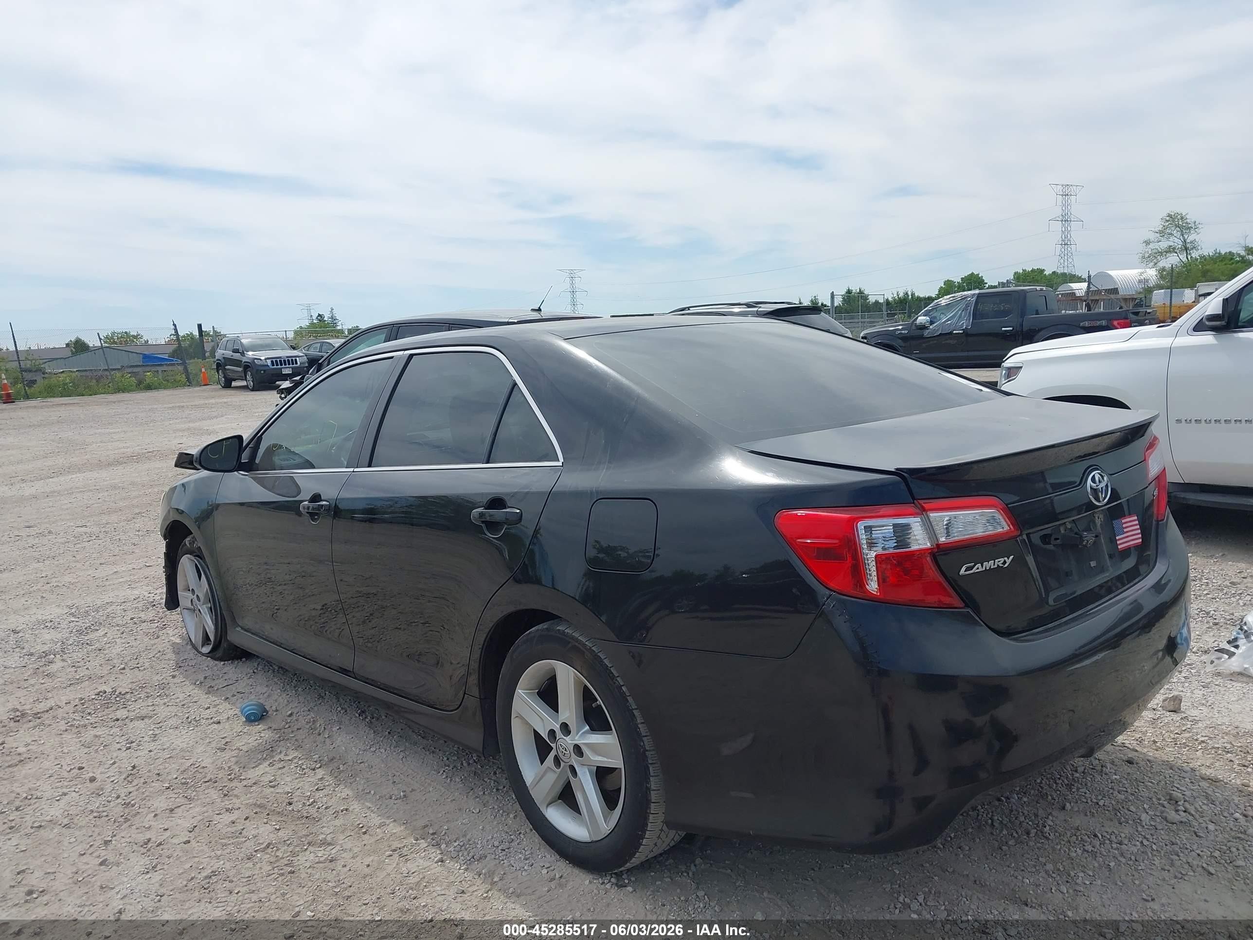 2014 Toyota Camry Se Black vin: 4T1BF1FK5EU771040