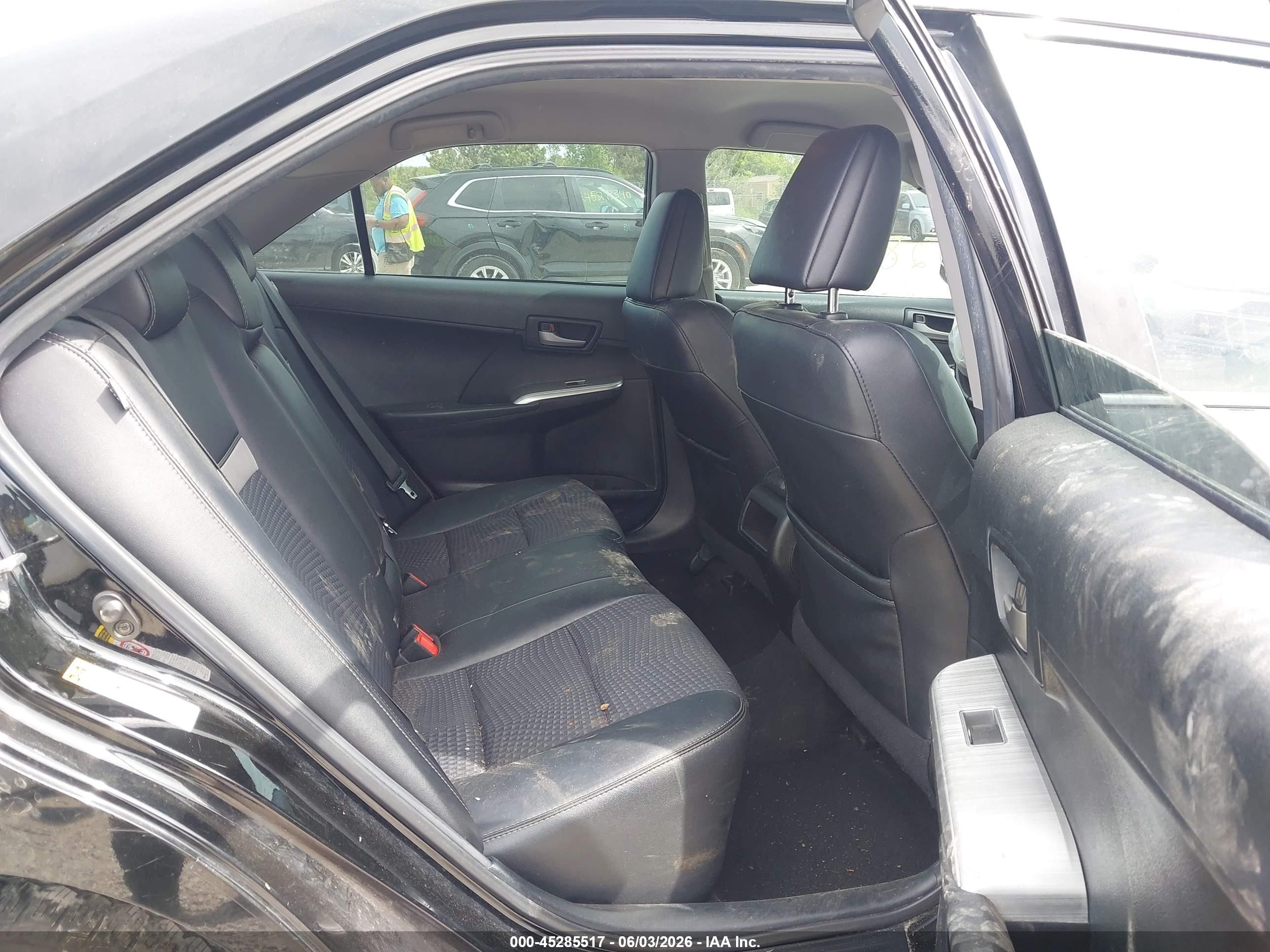 2014 Toyota Camry Se Black vin: 4T1BF1FK5EU771040