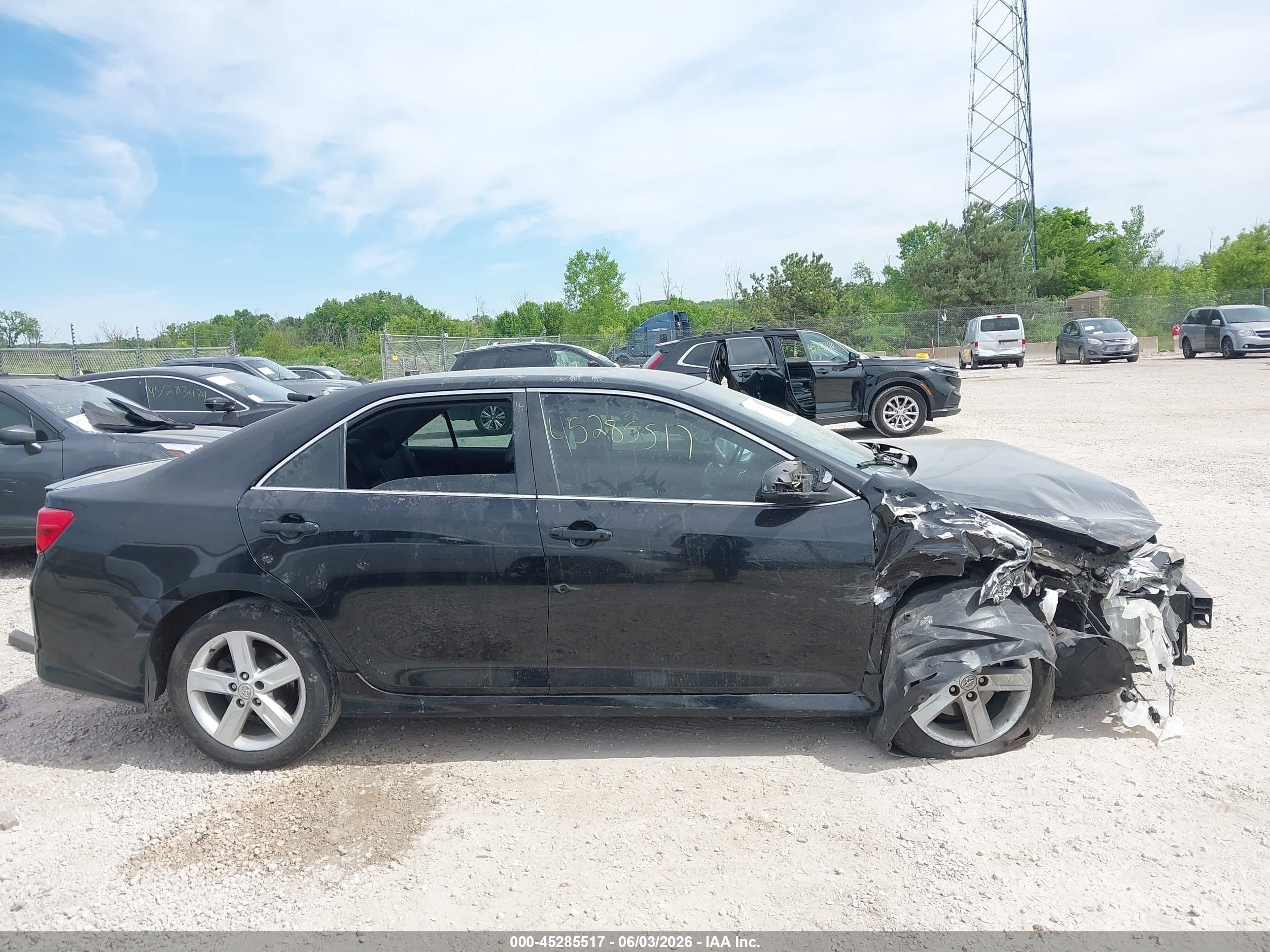 2014 Toyota Camry Se Black vin: 4T1BF1FK5EU771040