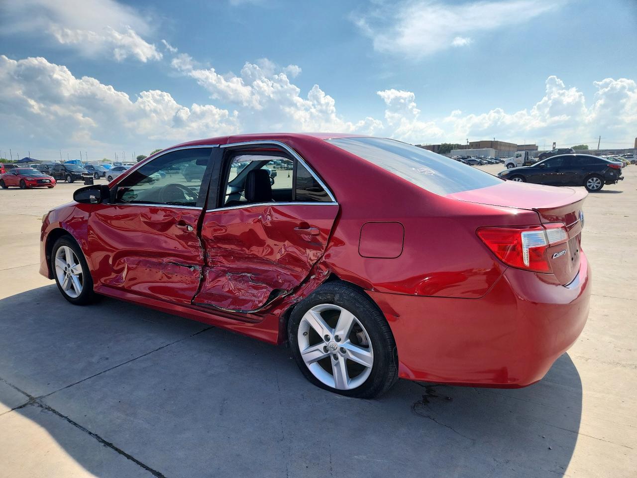 2014 Toyota Camry Se Red vin: 4T1BF1FK5EU779901