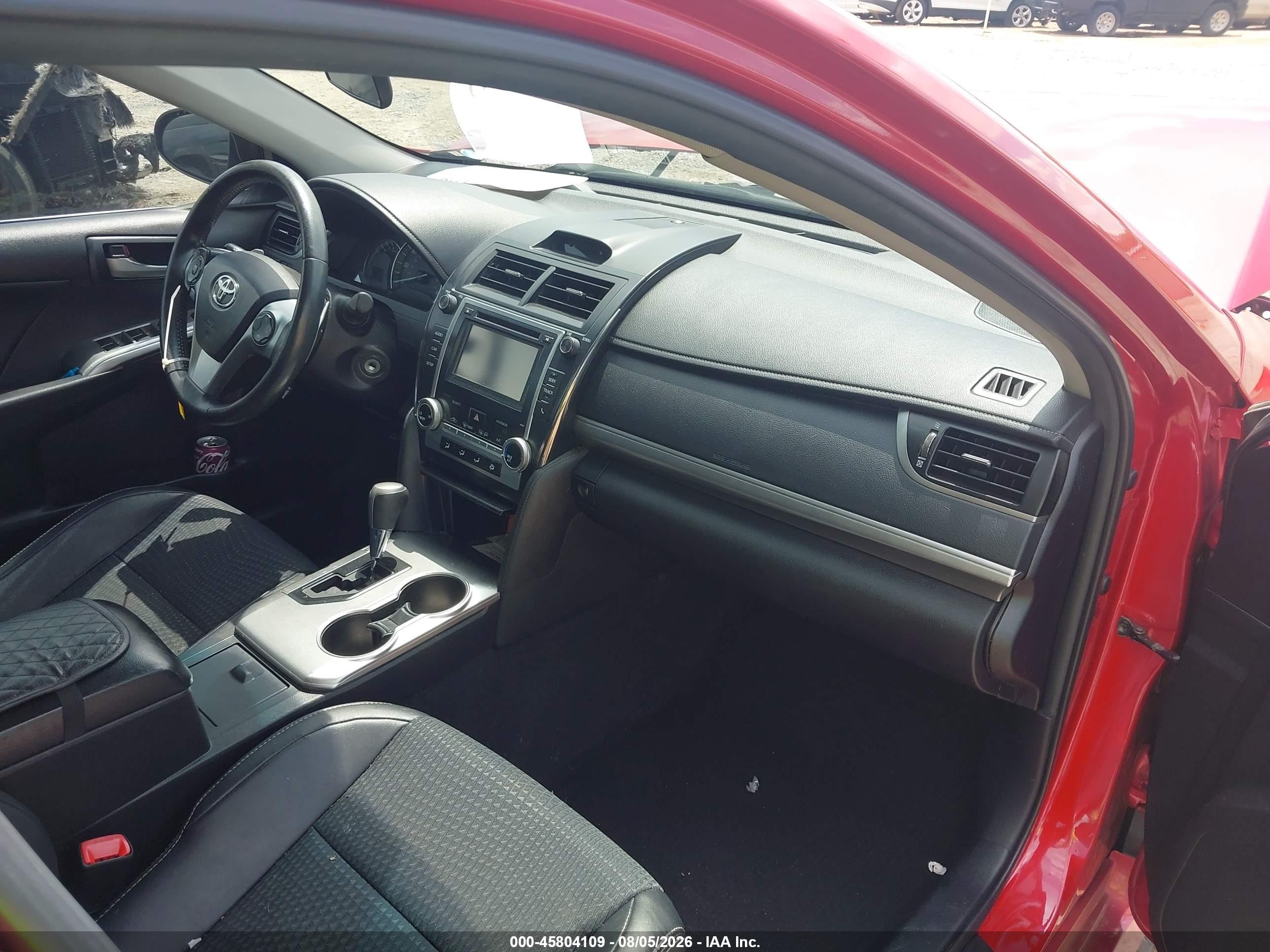 2014 Toyota Camry Se Red vin: 4T1BF1FK5EU781003