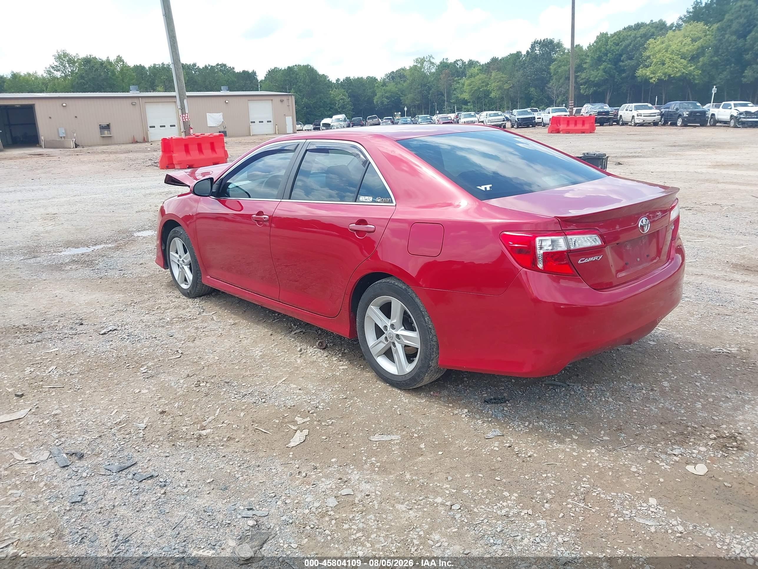 2014 Toyota Camry Se Red vin: 4T1BF1FK5EU781003