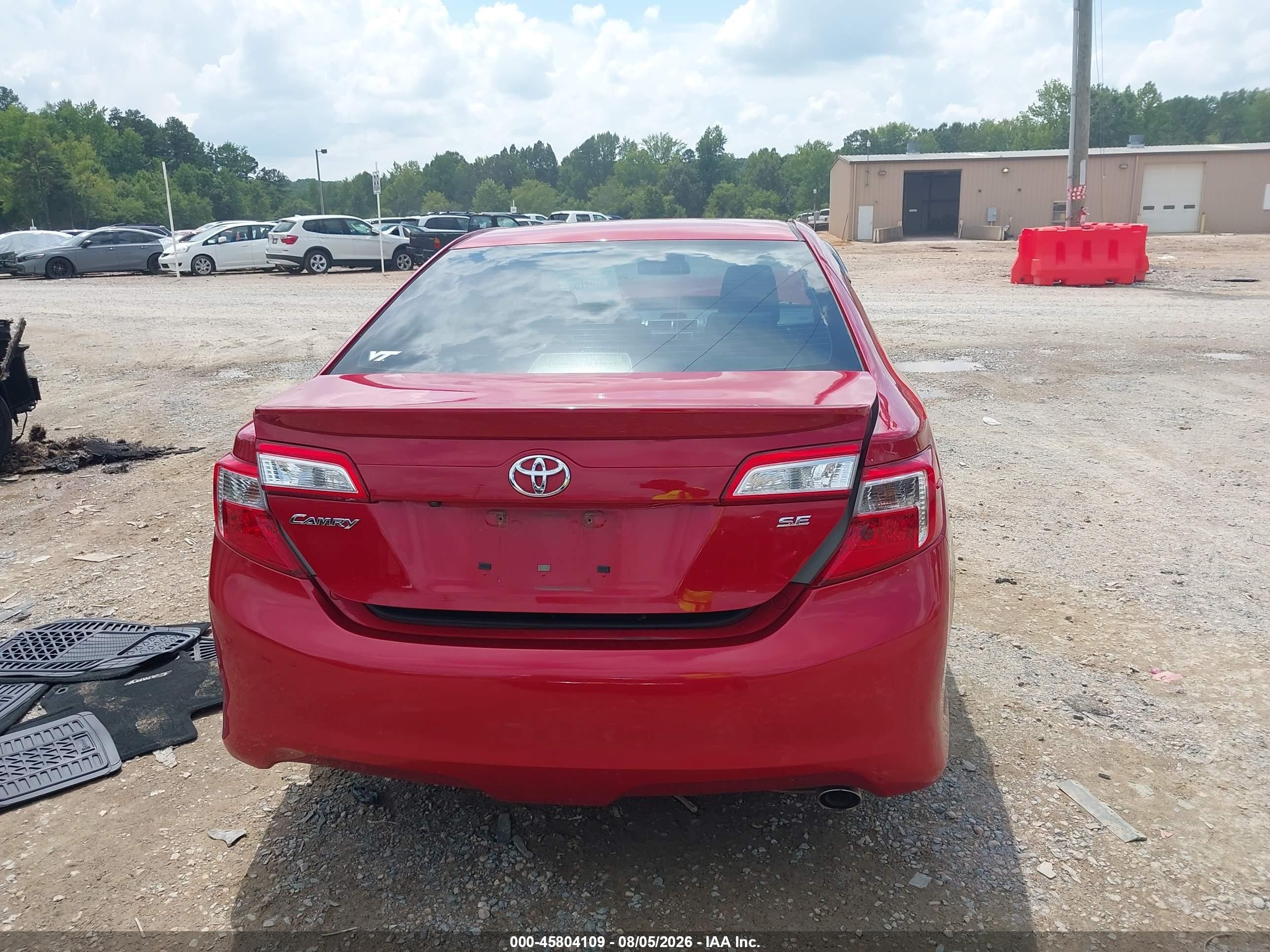 2014 Toyota Camry Se Red vin: 4T1BF1FK5EU781003