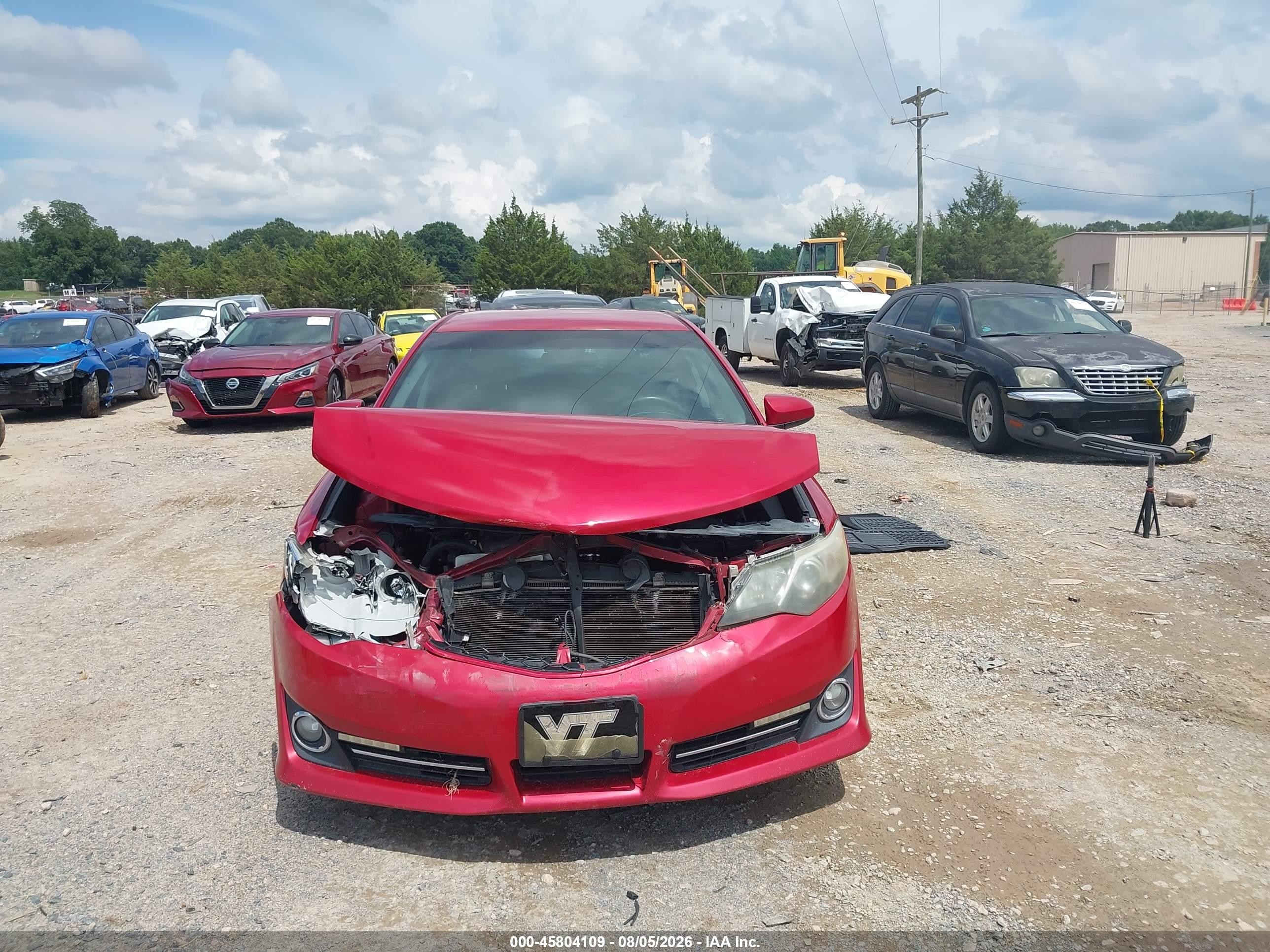 2014 Toyota Camry Se Red vin: 4T1BF1FK5EU781003
