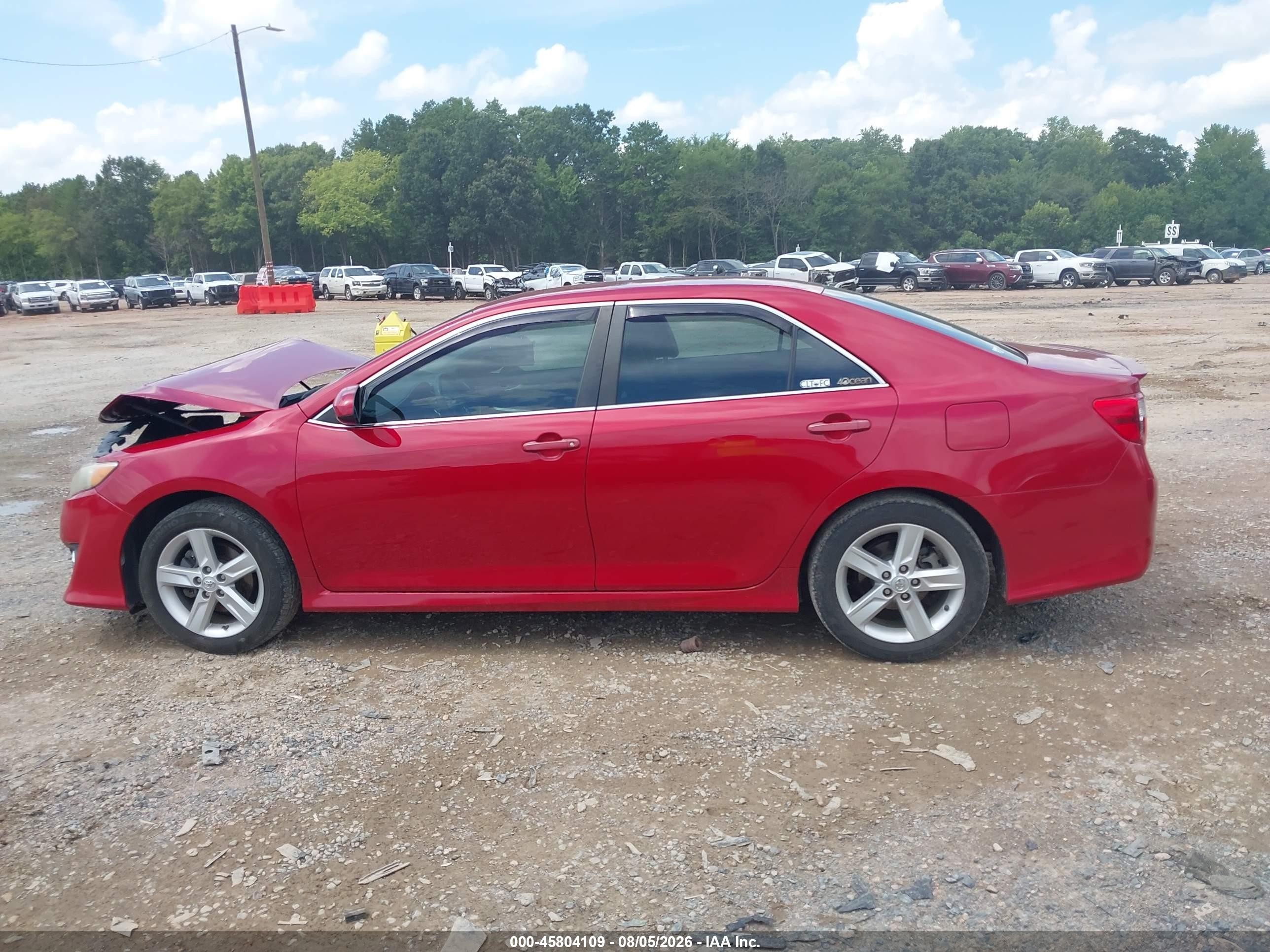 2014 Toyota Camry Se Red vin: 4T1BF1FK5EU781003