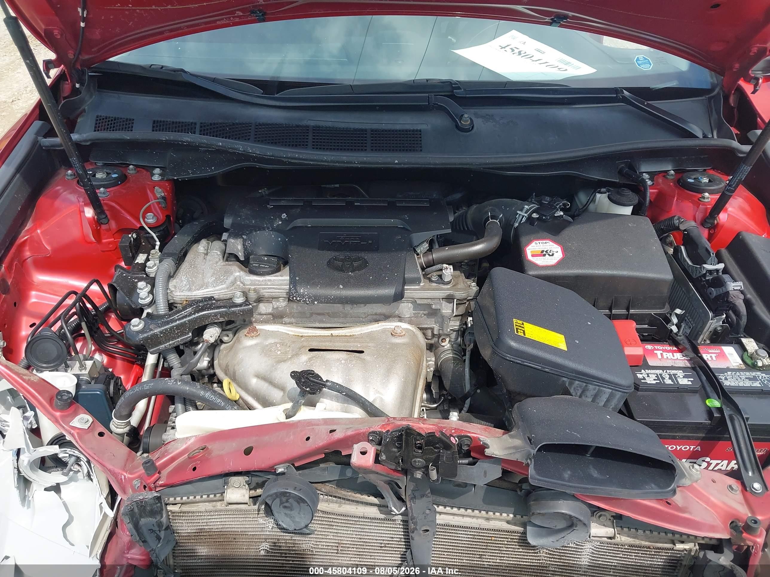 2014 Toyota Camry Se Red vin: 4T1BF1FK5EU781003