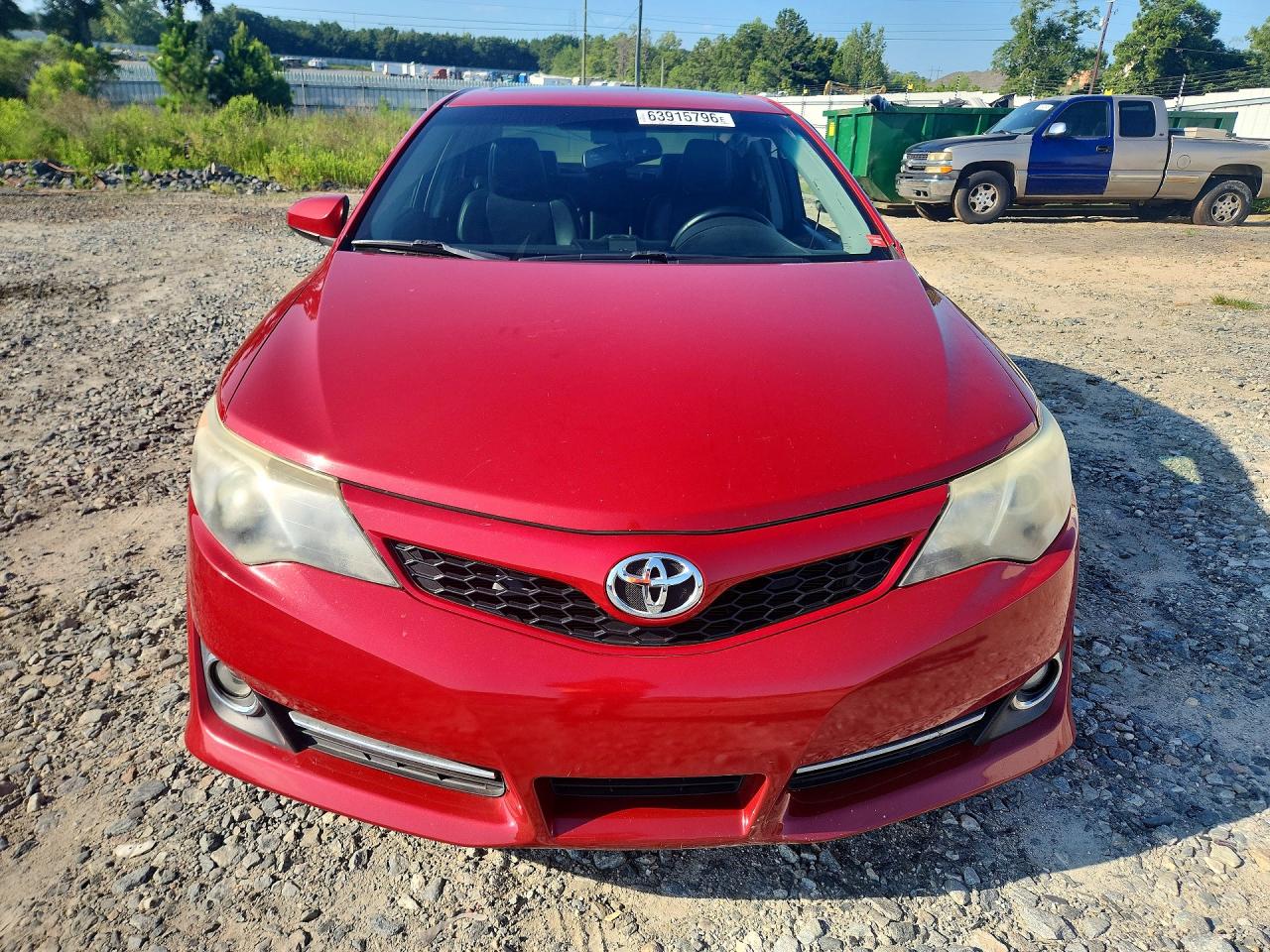 2014 Toyota Camry Se Красный vin: 4T1BF1FK5EU781504