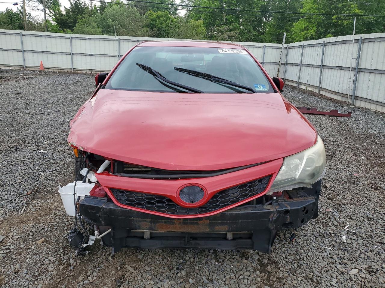 2014 Toyota Camry Se Red vin: 4T1BF1FK5EU795693