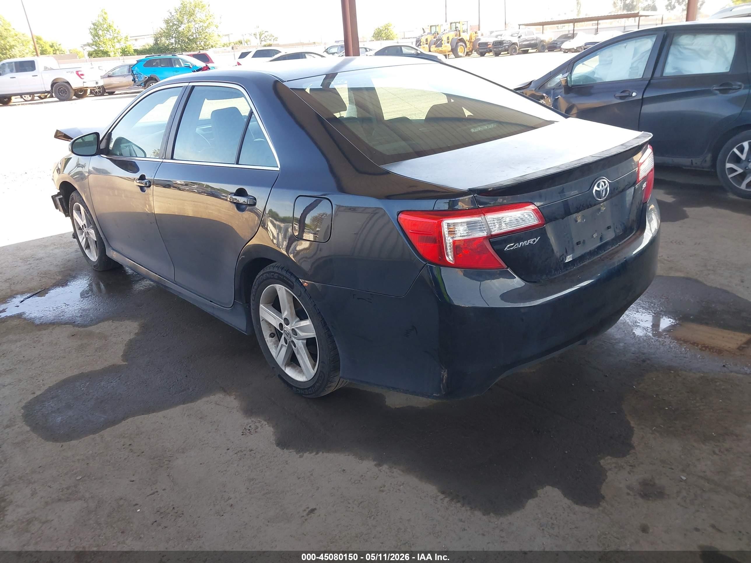 2014 Toyota Camry Se Черный vin: 4T1BF1FK5EU796388