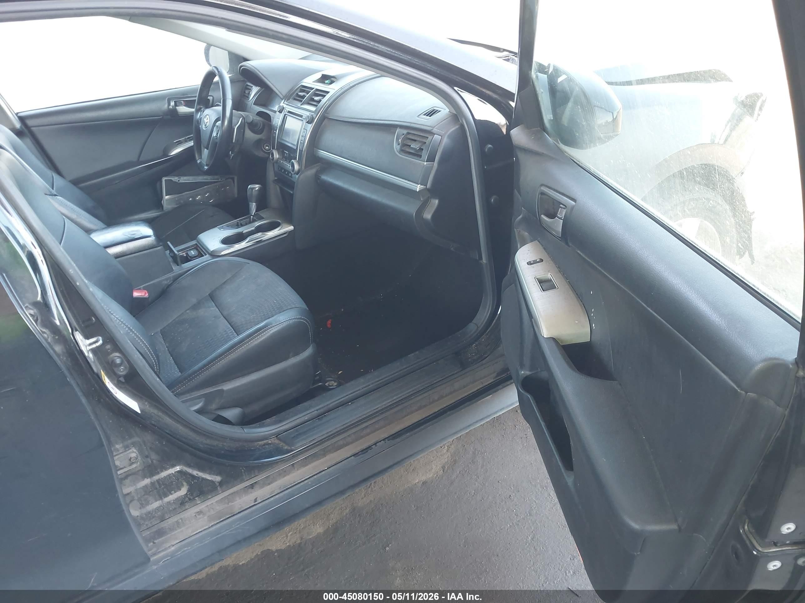 2014 Toyota Camry Se Черный vin: 4T1BF1FK5EU796388