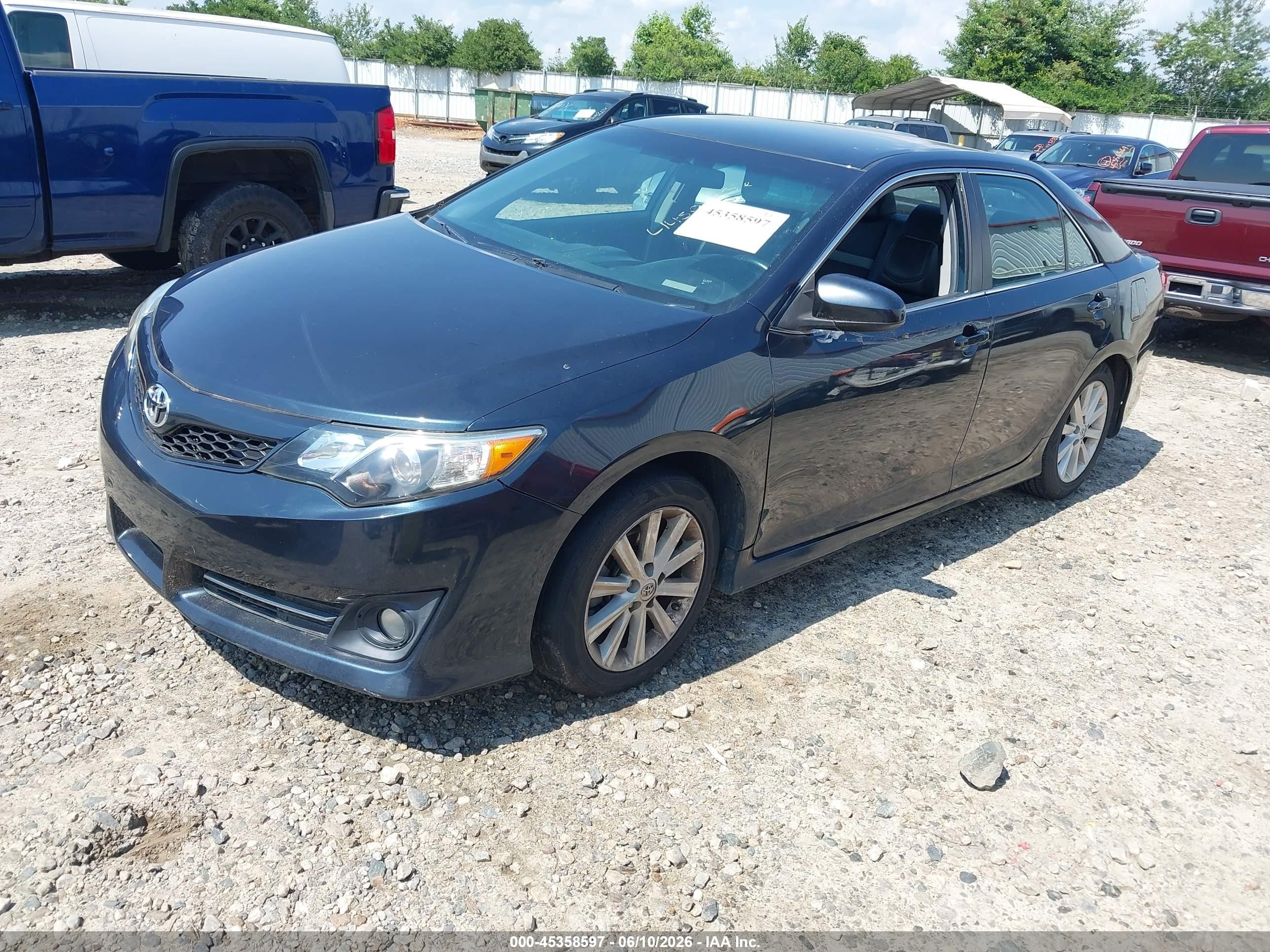 2014 Toyota Camry Se Dark Blue vin: 4T1BF1FK5EU808328