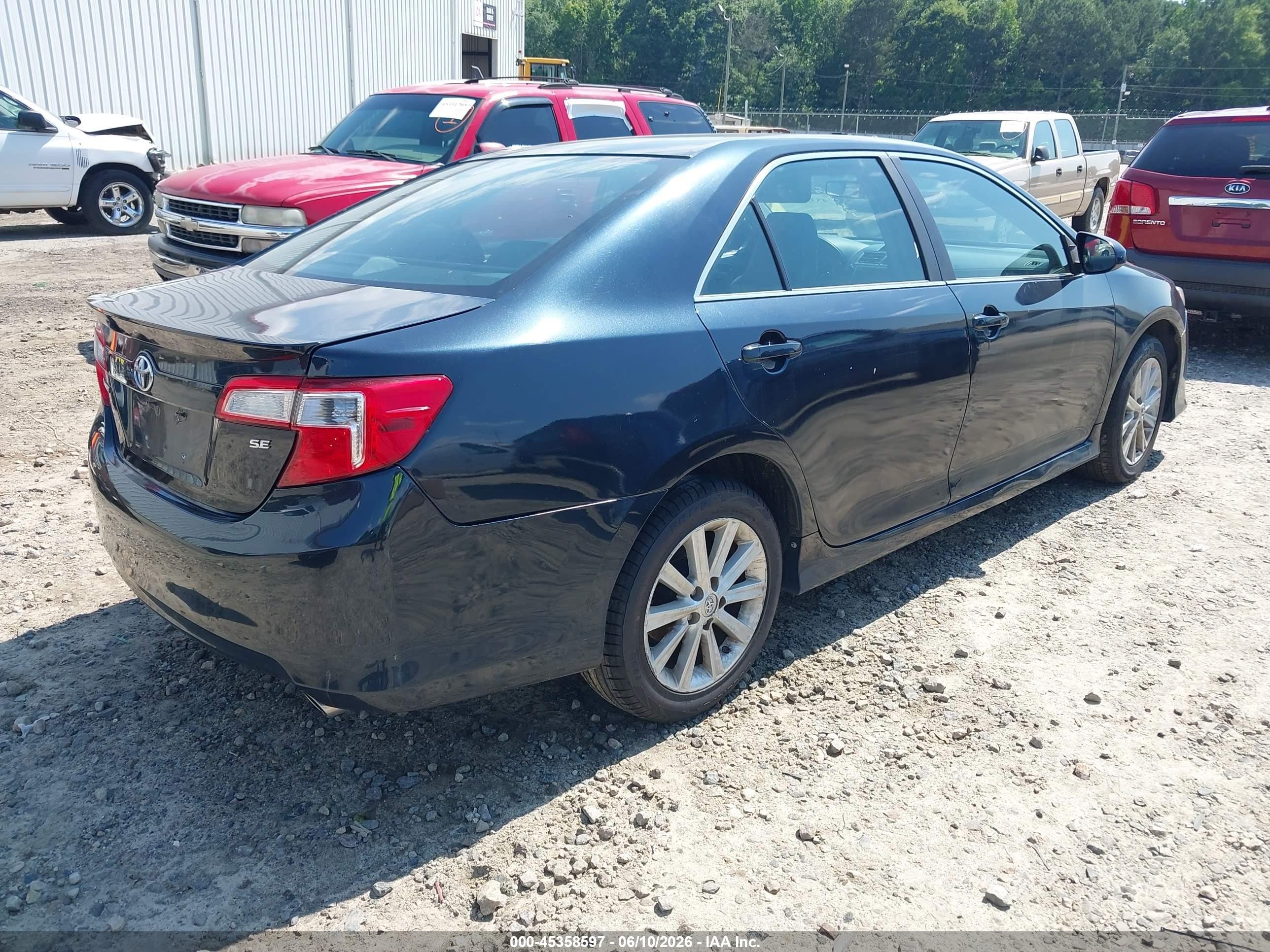 2014 Toyota Camry Se Dark Blue vin: 4T1BF1FK5EU808328