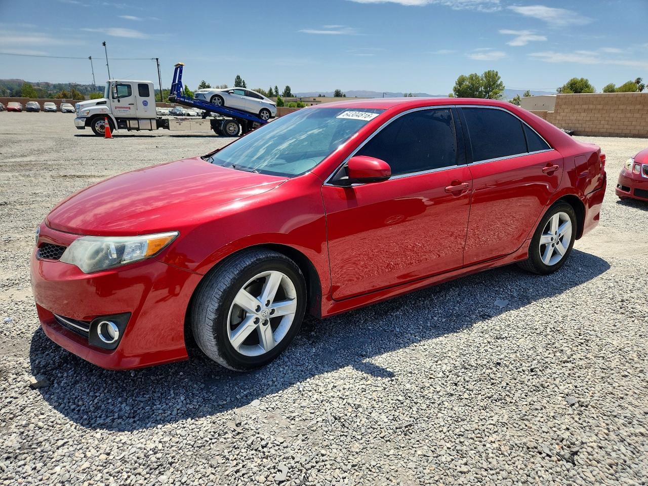 2014 Toyota Camry Se Red vin: 4T1BF1FK5EU808748