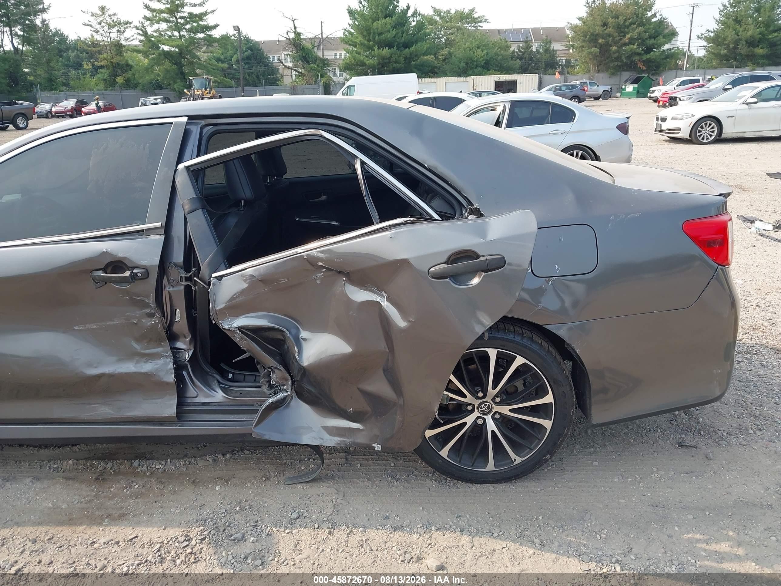 2014 Toyota Camry Se Gray vin: 4T1BF1FK5EU810810
