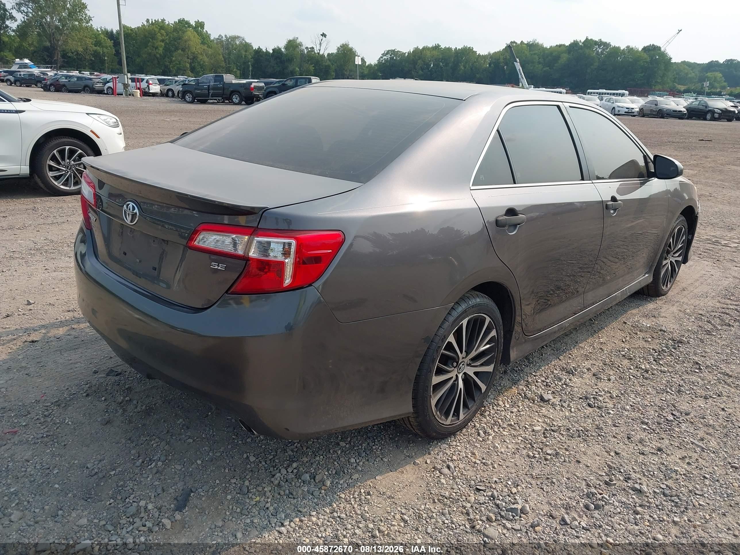 2014 Toyota Camry Se Gray vin: 4T1BF1FK5EU810810
