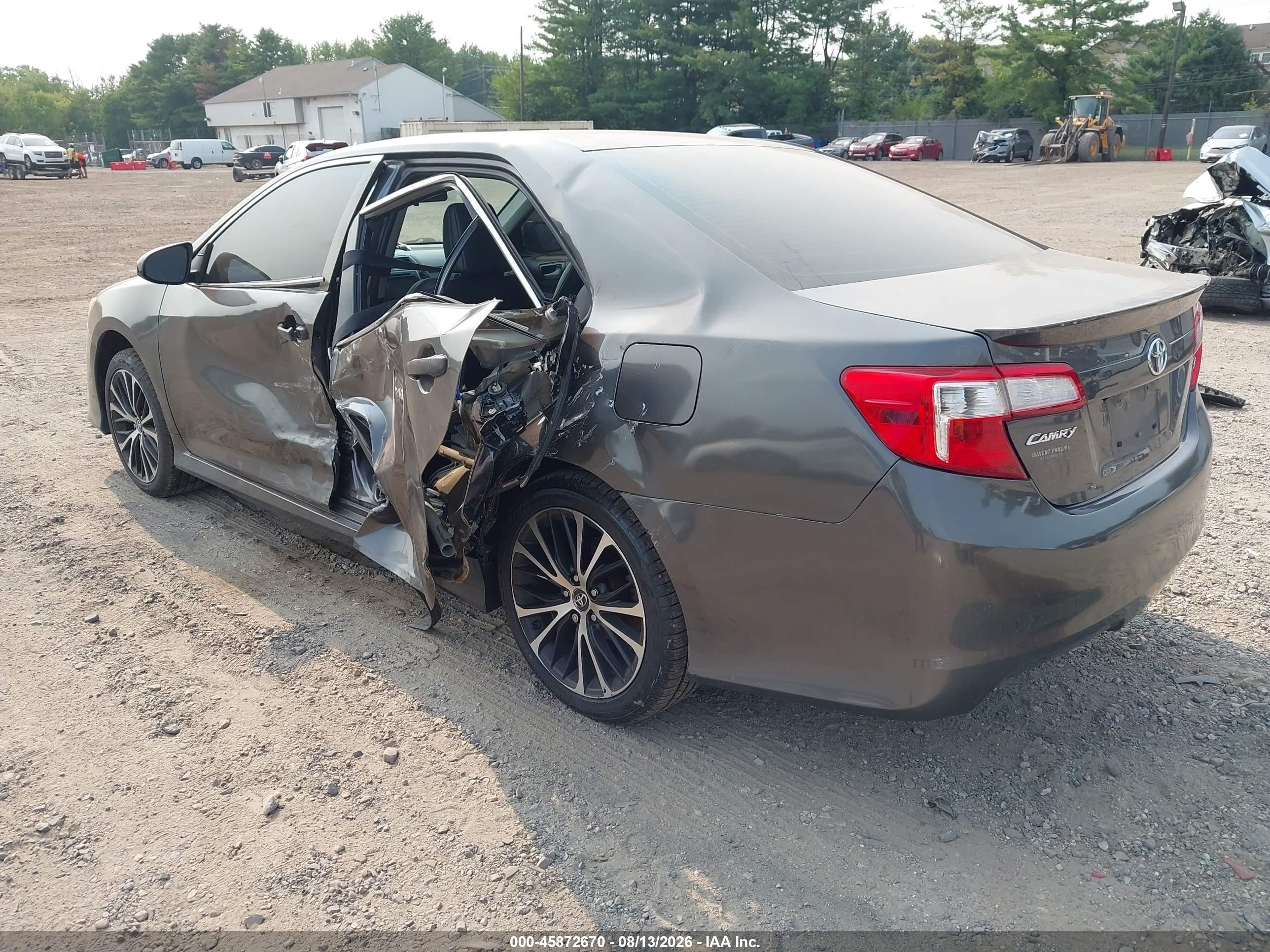 2014 Toyota Camry Se Gray vin: 4T1BF1FK5EU810810