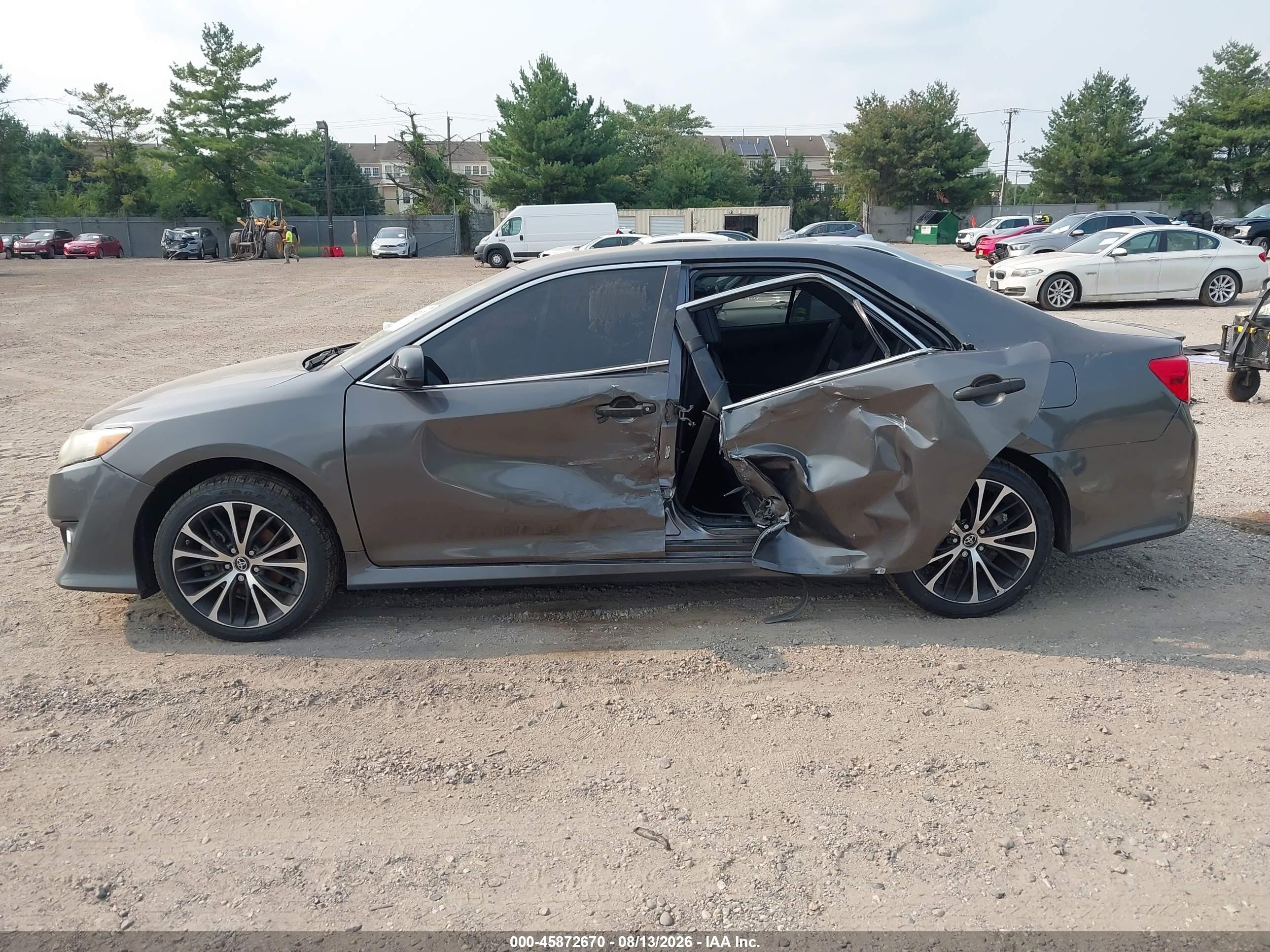 2014 Toyota Camry Se Gray vin: 4T1BF1FK5EU810810