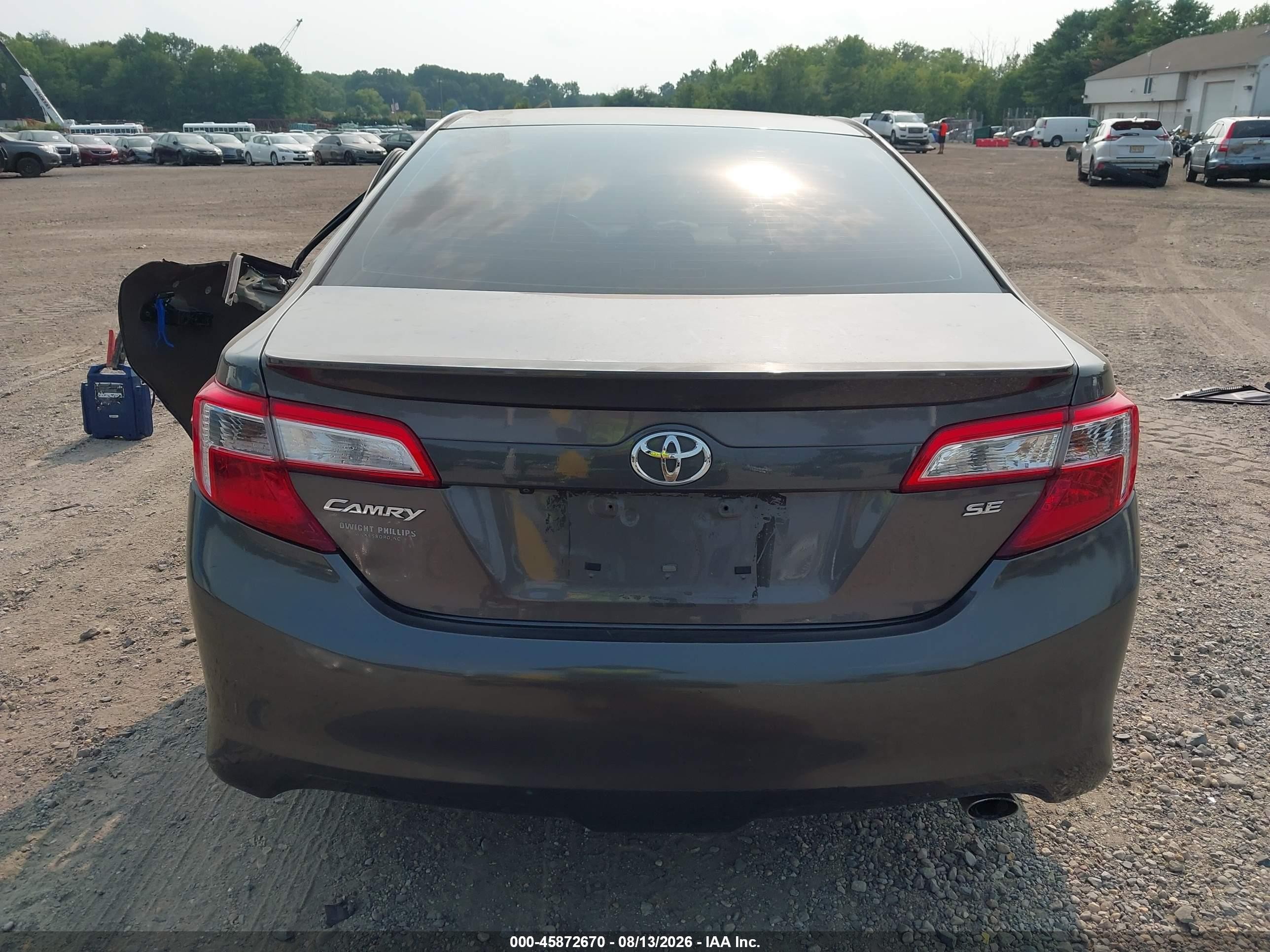2014 Toyota Camry Se Gray vin: 4T1BF1FK5EU810810