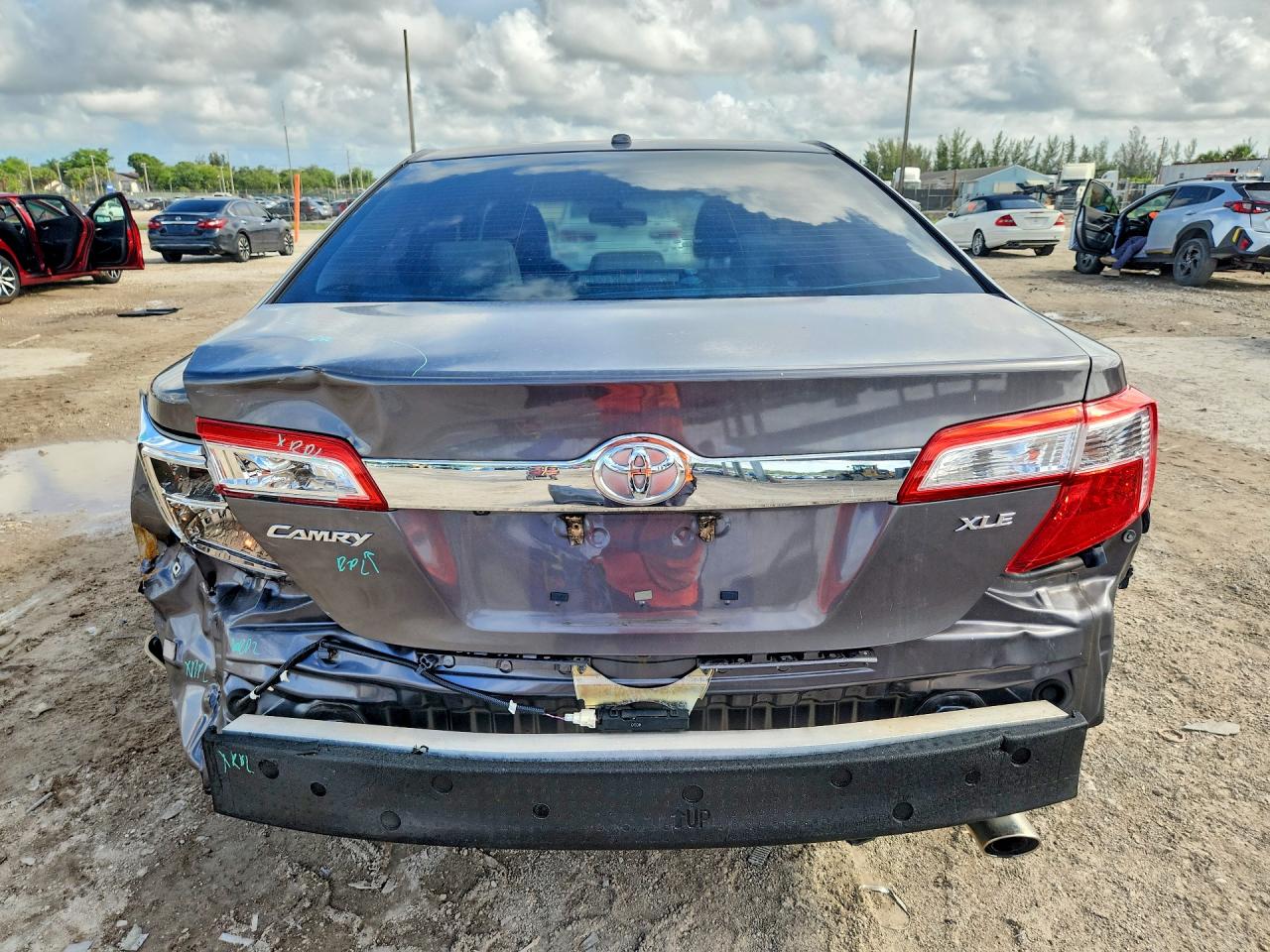2014 Toyota Camry Xle Серый vin: 4T1BF1FK5EU815070