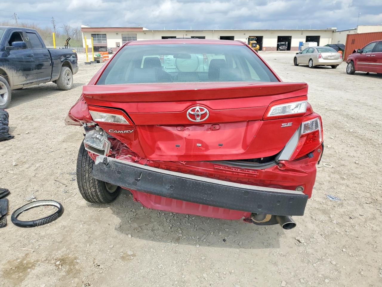 2014 Toyota Camry Se Red vin: 4T1BF1FK5EU830538
