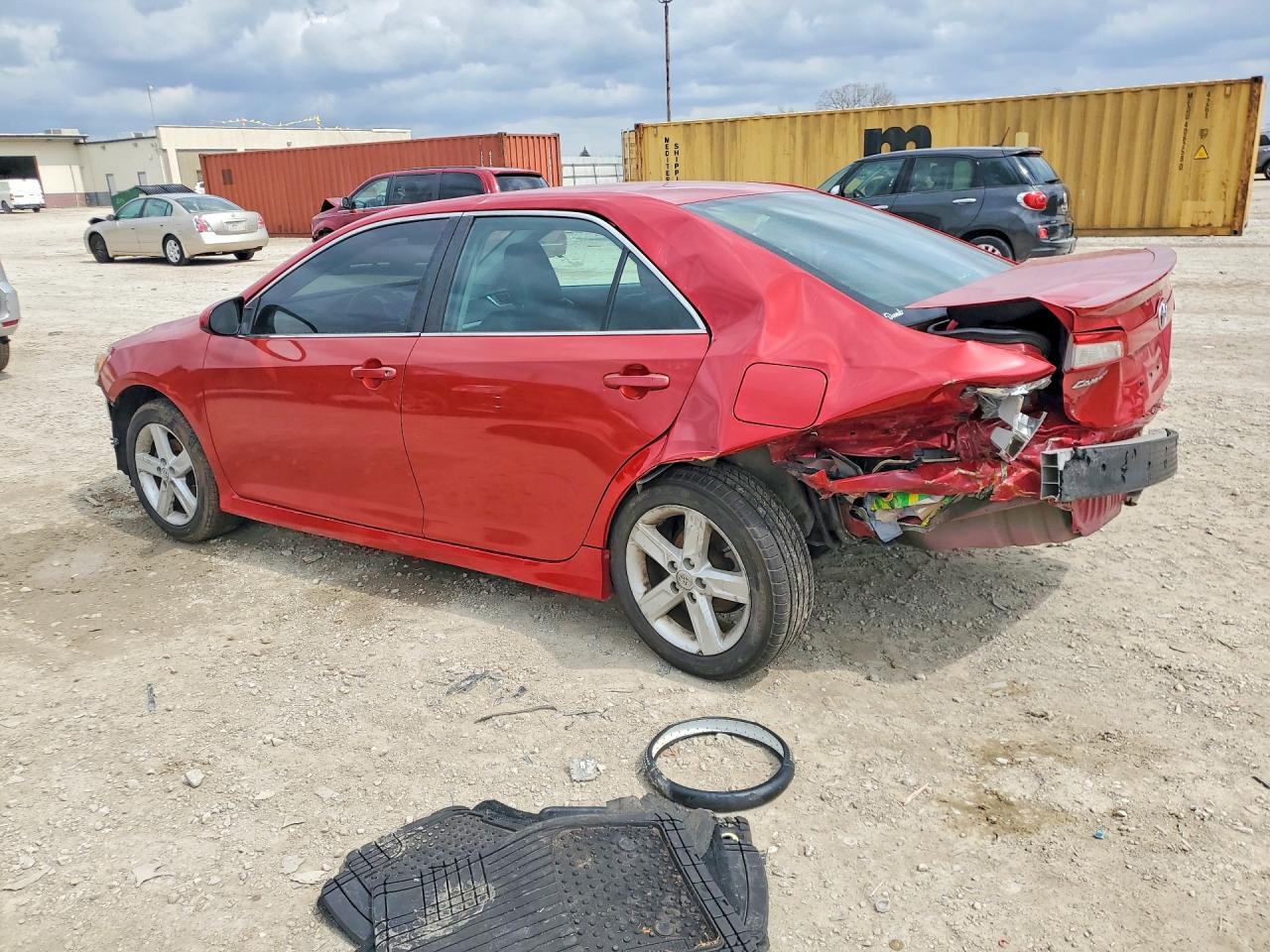 2014 Toyota Camry Se Red vin: 4T1BF1FK5EU830538