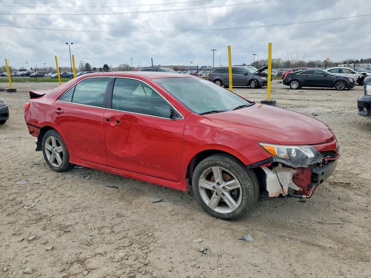 2014 Toyota Camry Se Red vin: 4T1BF1FK5EU830538