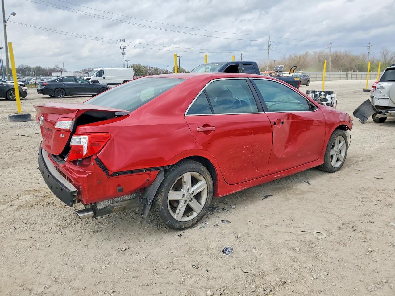2014 Toyota Camry Se Red vin: 4T1BF1FK5EU830538