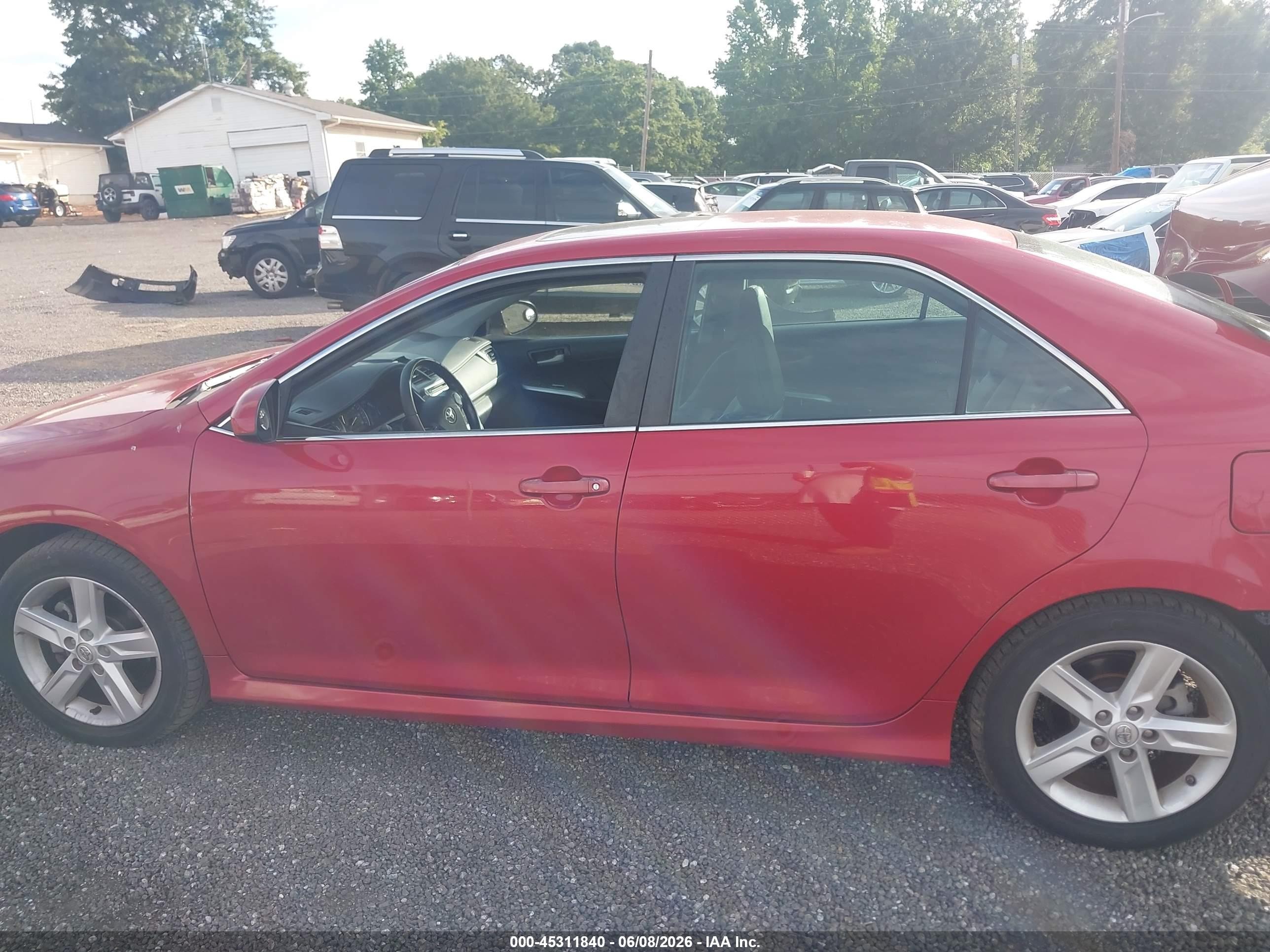 2014 Toyota Camry Se Red vin: 4T1BF1FK5EU833665
