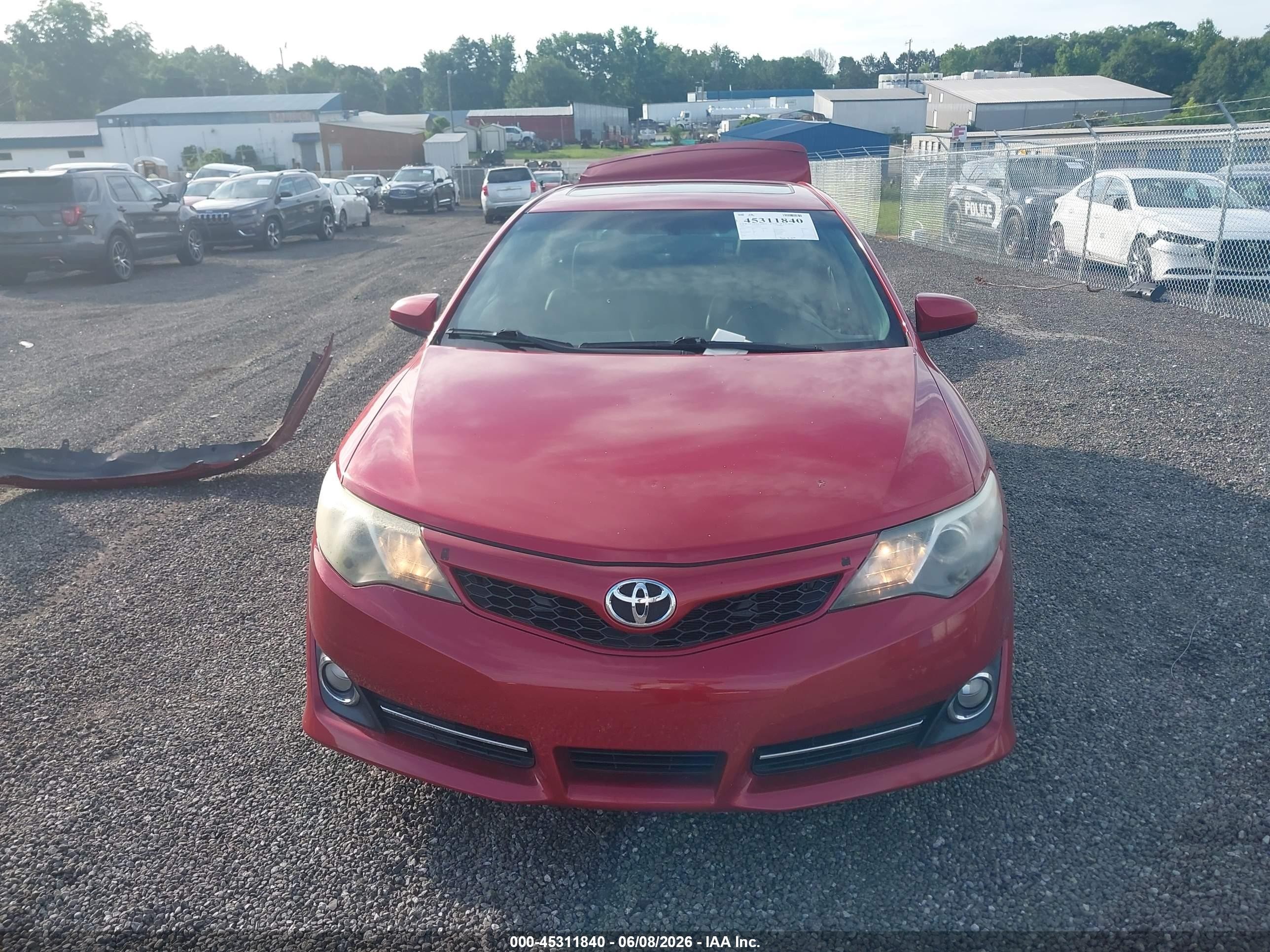 2014 Toyota Camry Se Red vin: 4T1BF1FK5EU833665