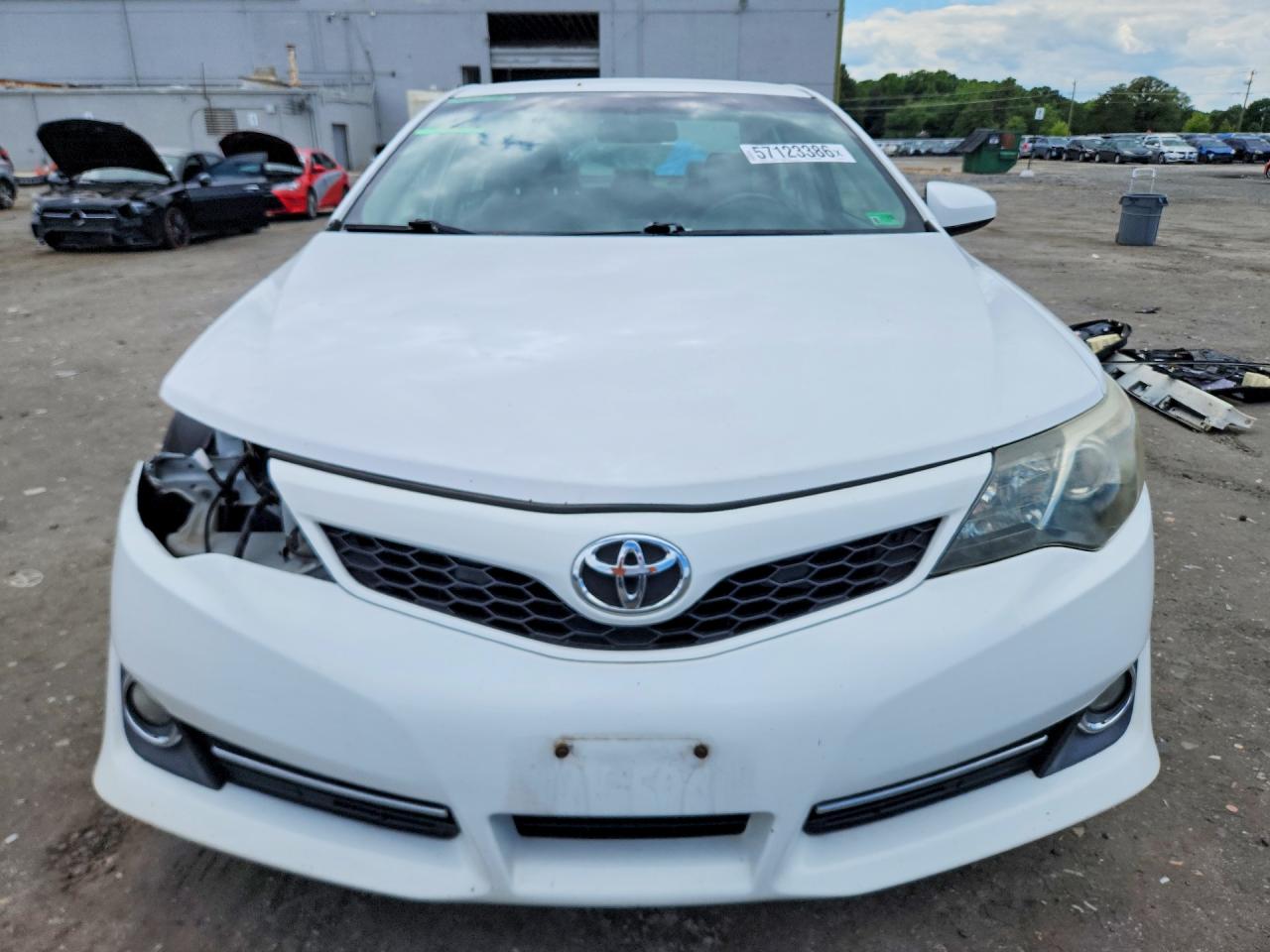 2014 Toyota Camry Se White vin: 4T1BF1FK5EU854709