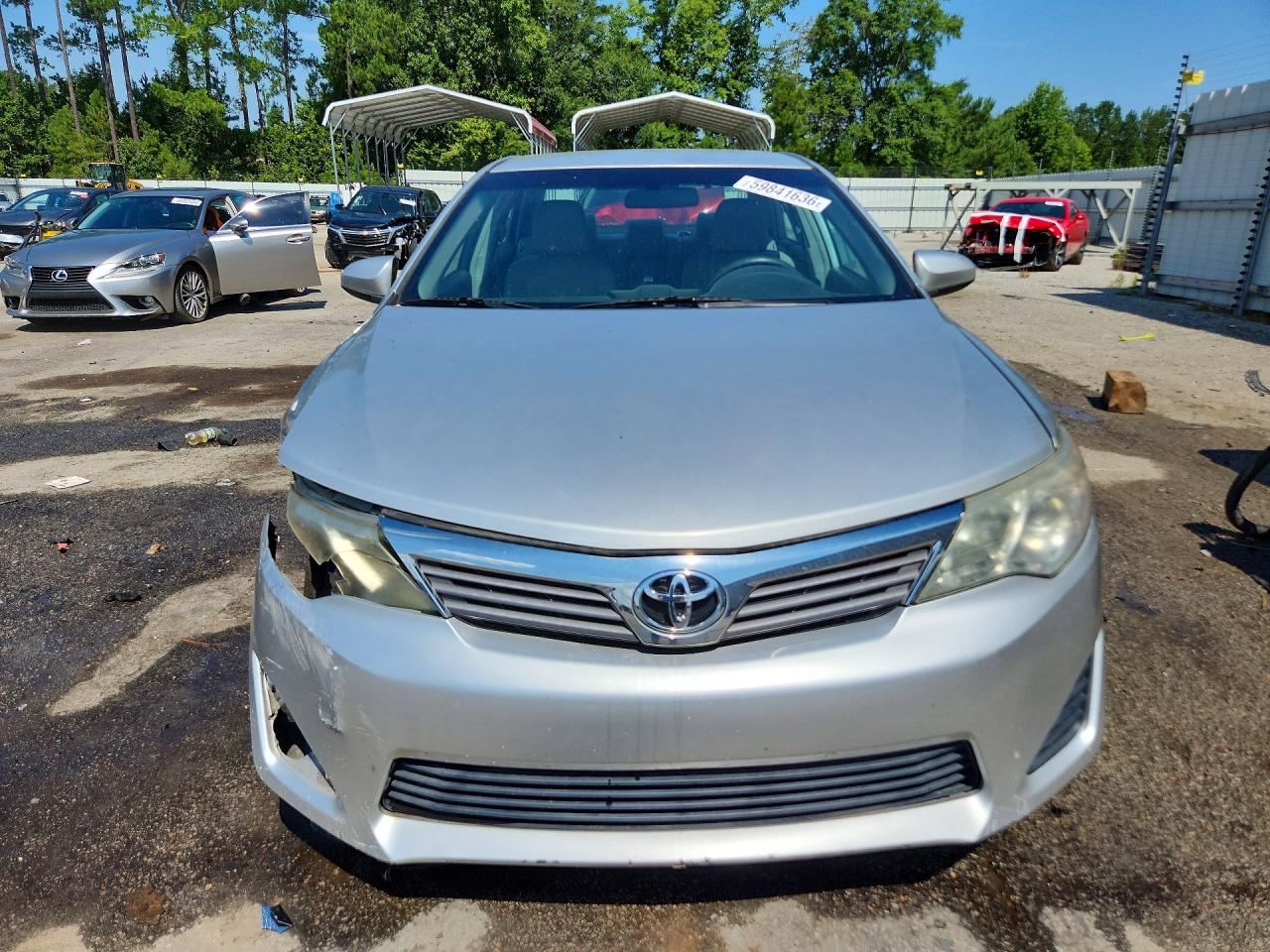 2014 Toyota Camry L Silver vin: 4T1BF1FK5EU855536