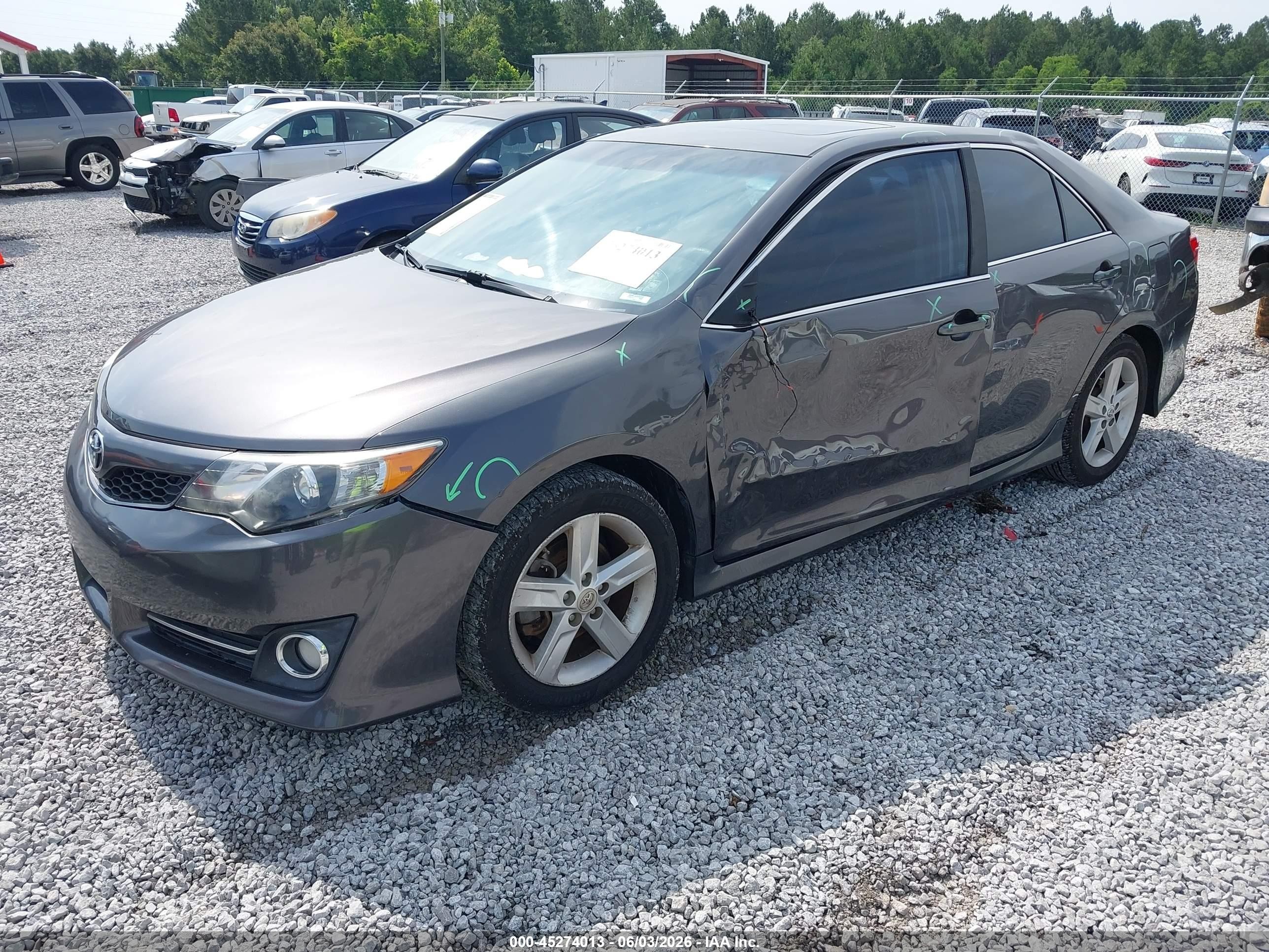 2014 Toyota Camry Se Gray vin: 4T1BF1FK5EU860719