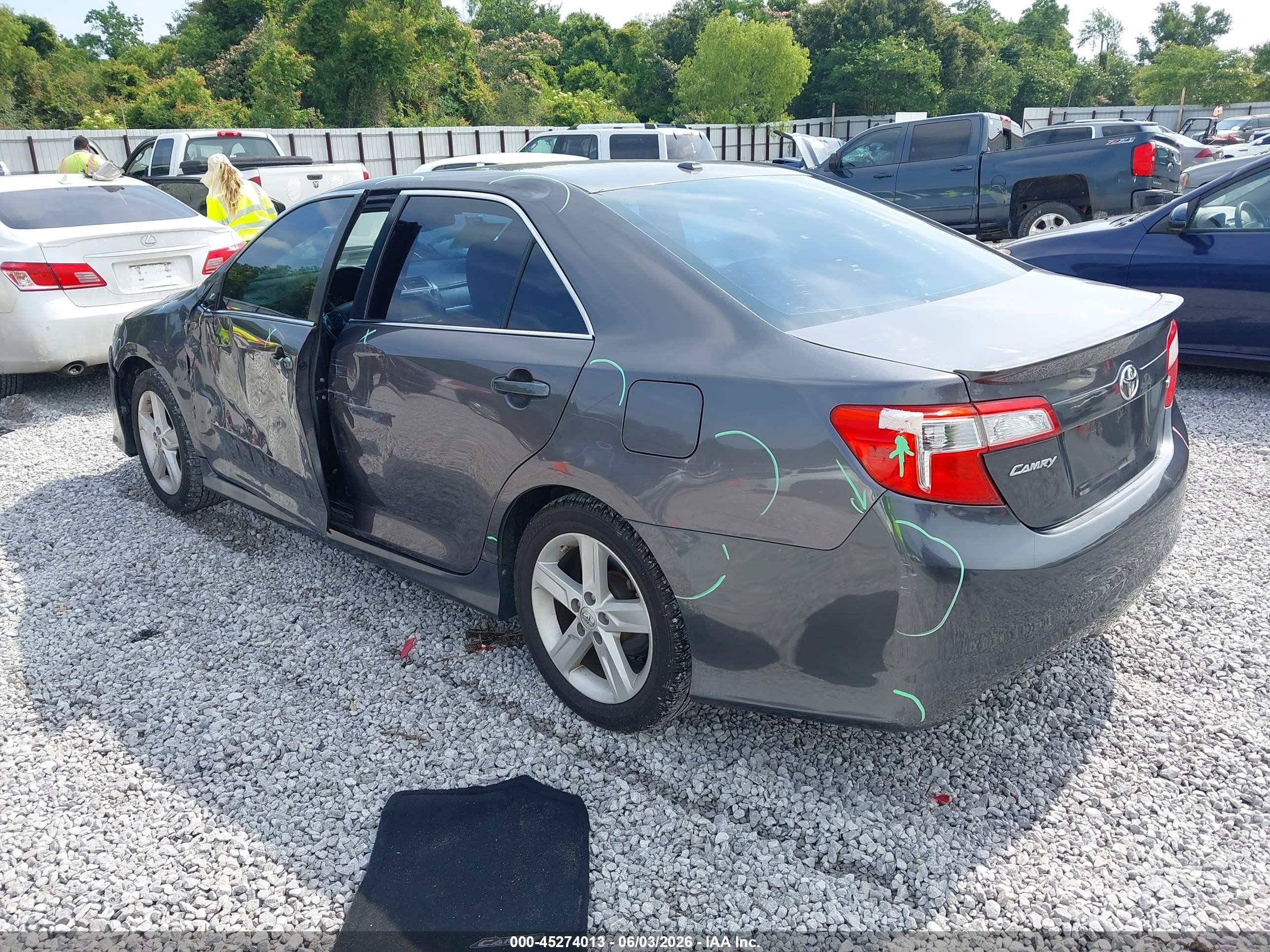 2014 Toyota Camry Se Gray vin: 4T1BF1FK5EU860719