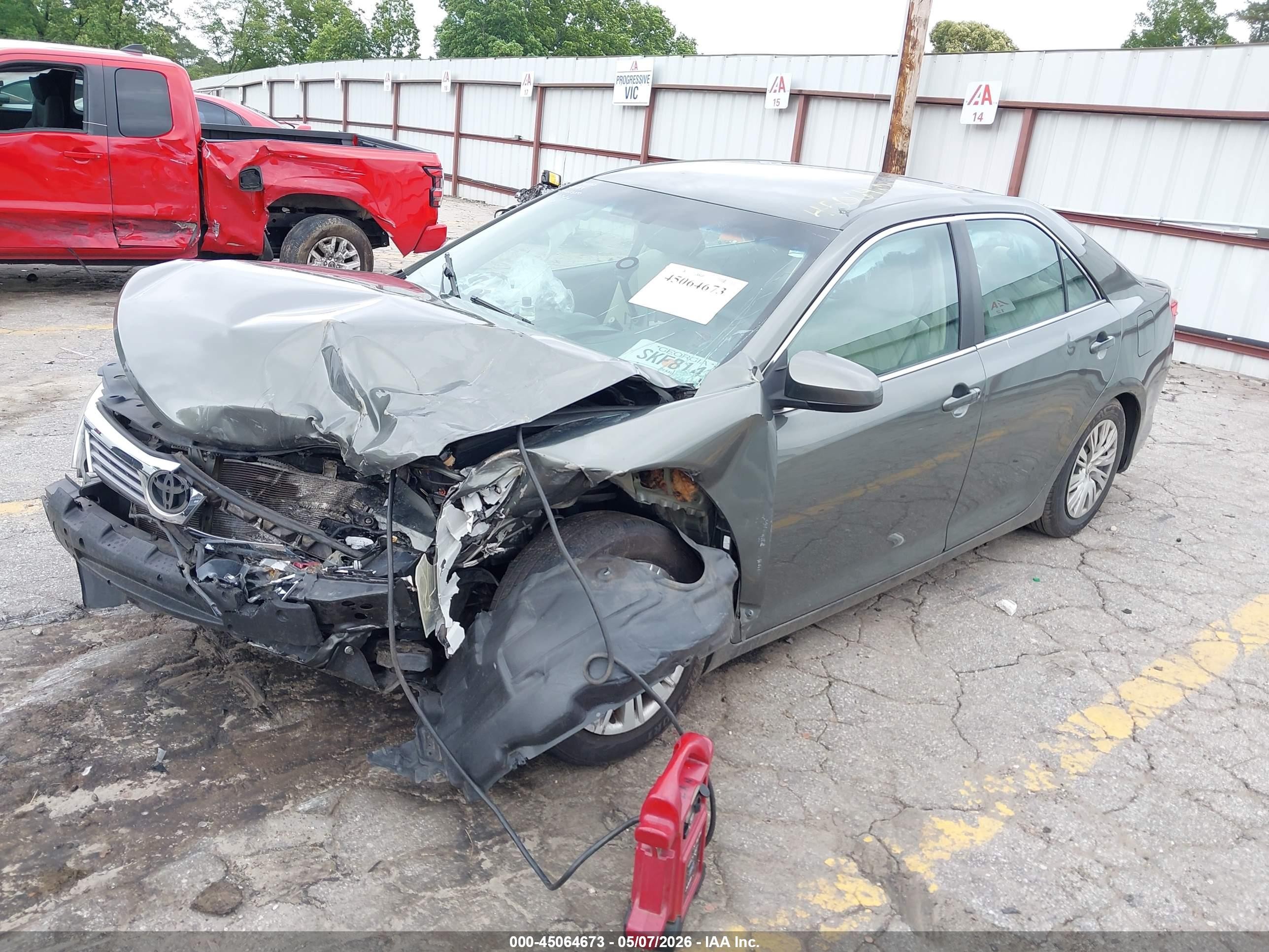 2014 Toyota Camry L Серый vin: 4T1BF1FK5EU866133