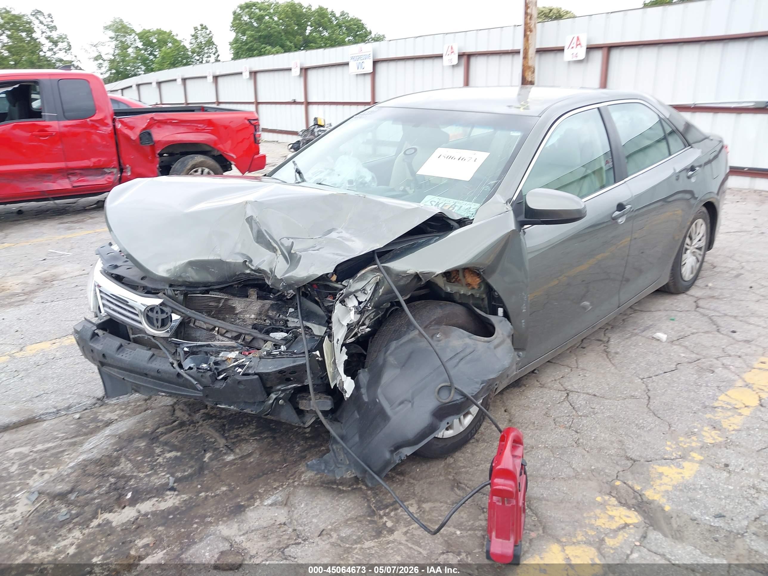 2014 Toyota Camry L Серый vin: 4T1BF1FK5EU866133