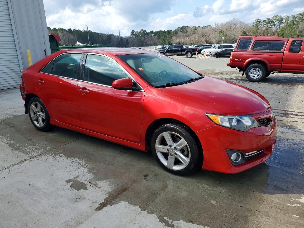 2014 Toyota Camry Se Red vin: 4T1BF1FK5EU867542