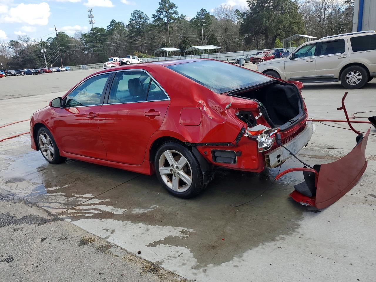 2014 Toyota Camry Se Red vin: 4T1BF1FK5EU867542