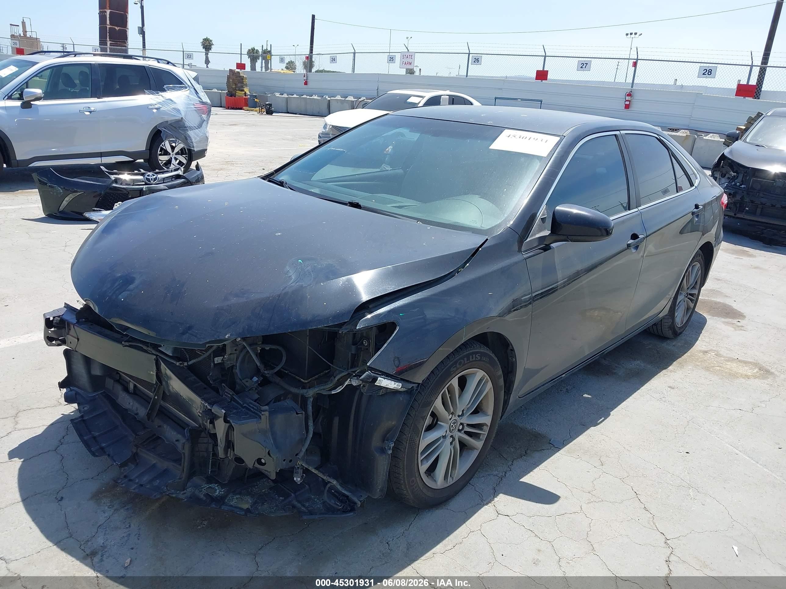 2015 Toyota Camry Se Black vin: 4T1BF1FK5FU013586