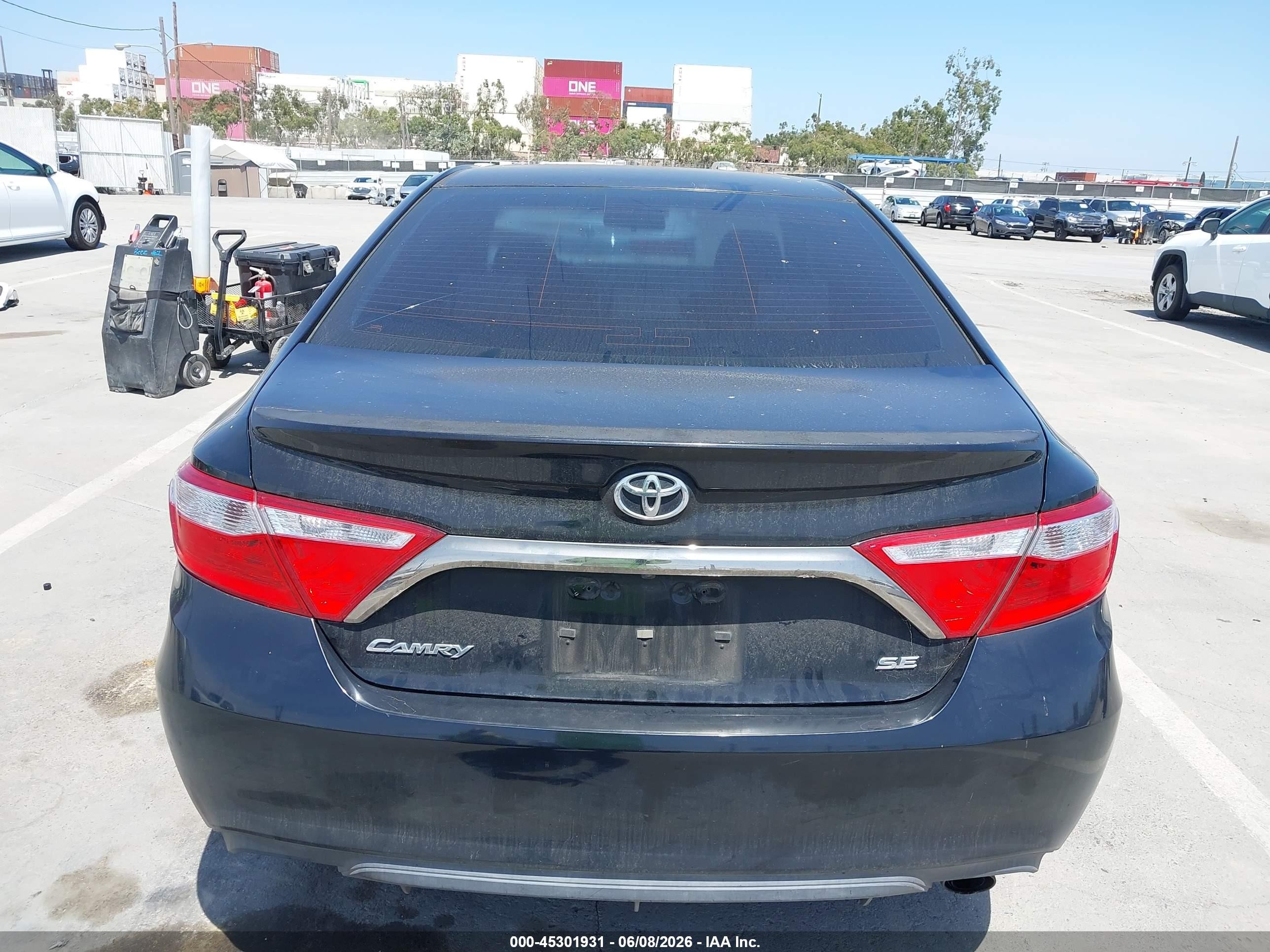 2015 Toyota Camry Se Black vin: 4T1BF1FK5FU013586